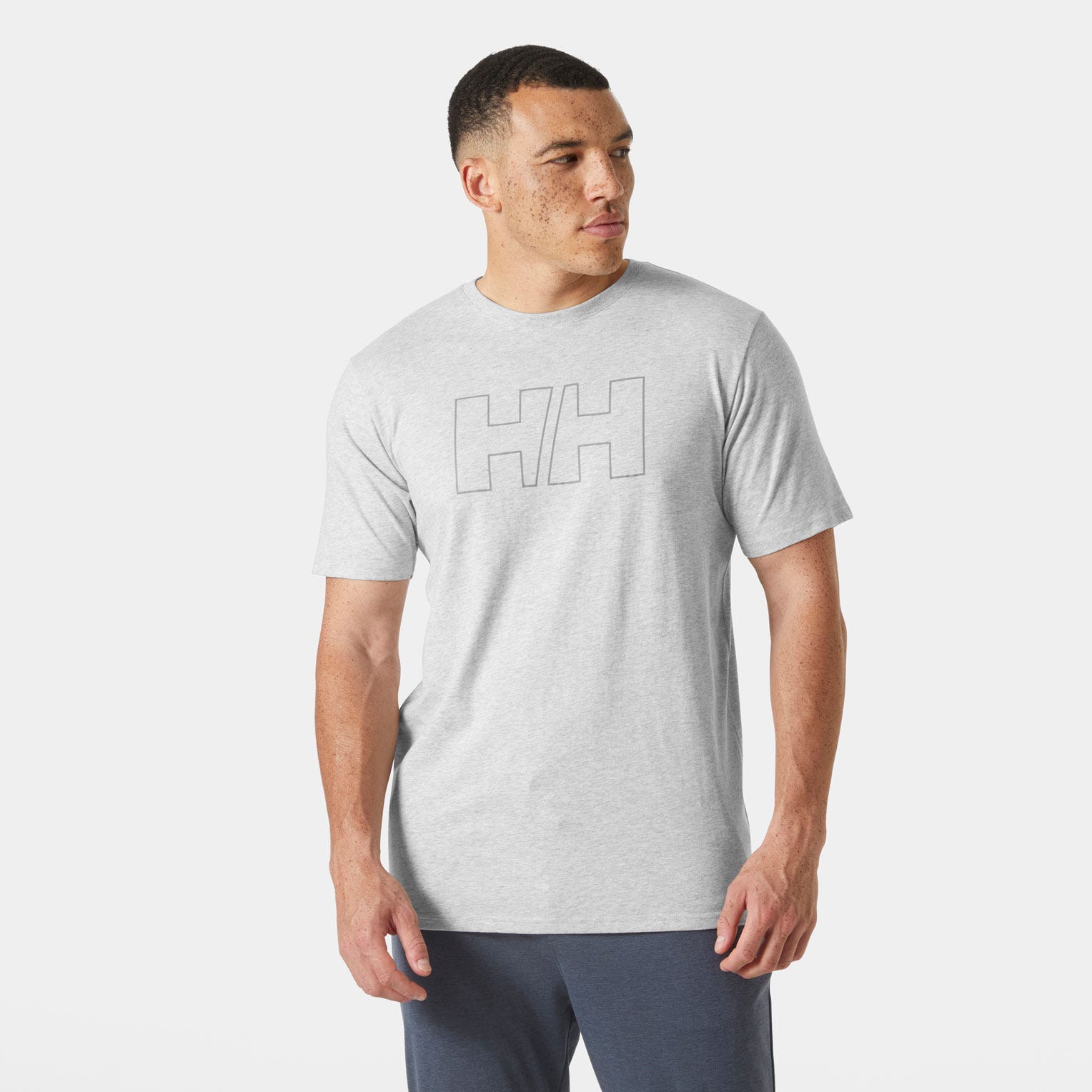 Men's HH® Tech Logo T-Shirt - 951 GREY MELANGE