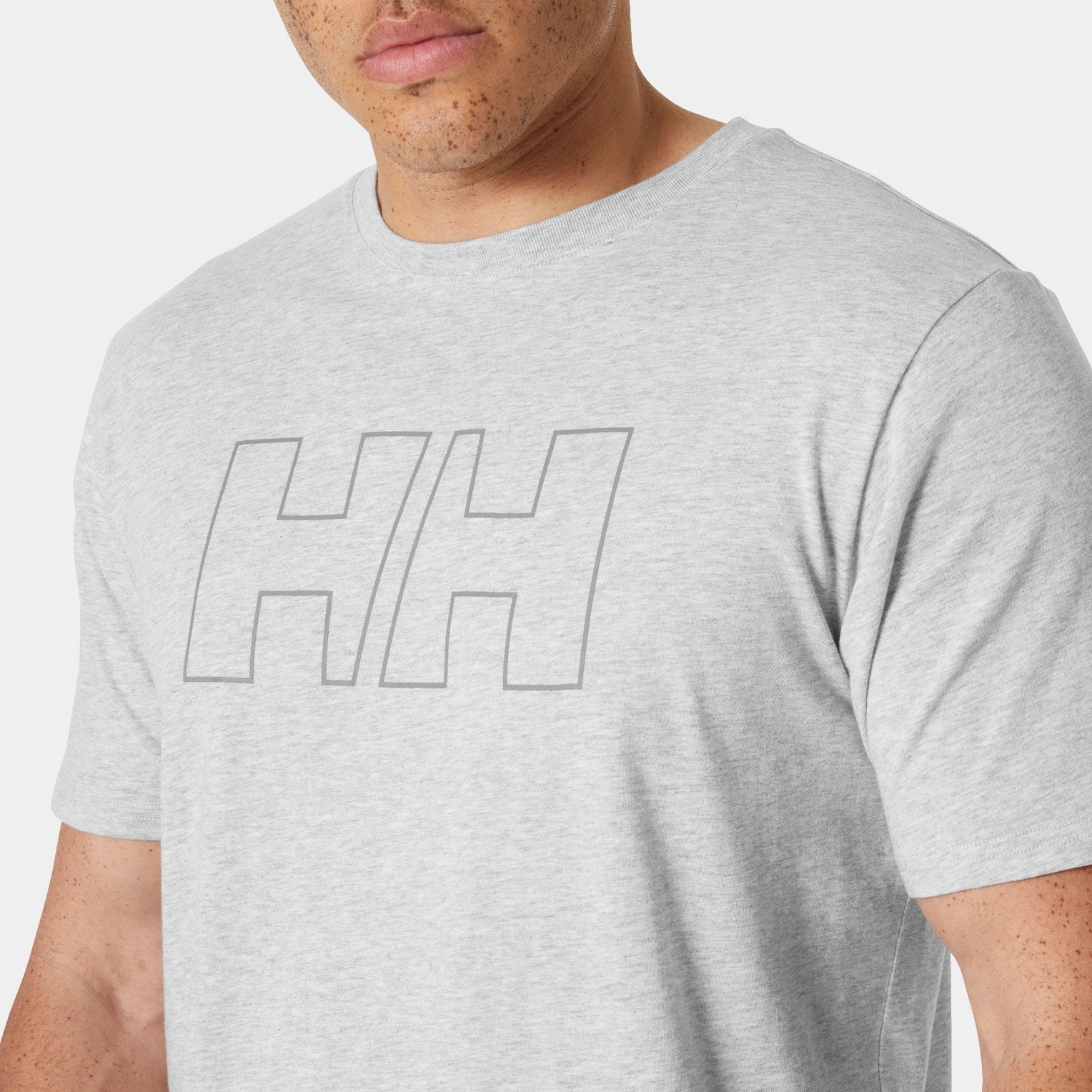 Men's HH® Tech Logo T-Shirt - 951 GREY MELANGE