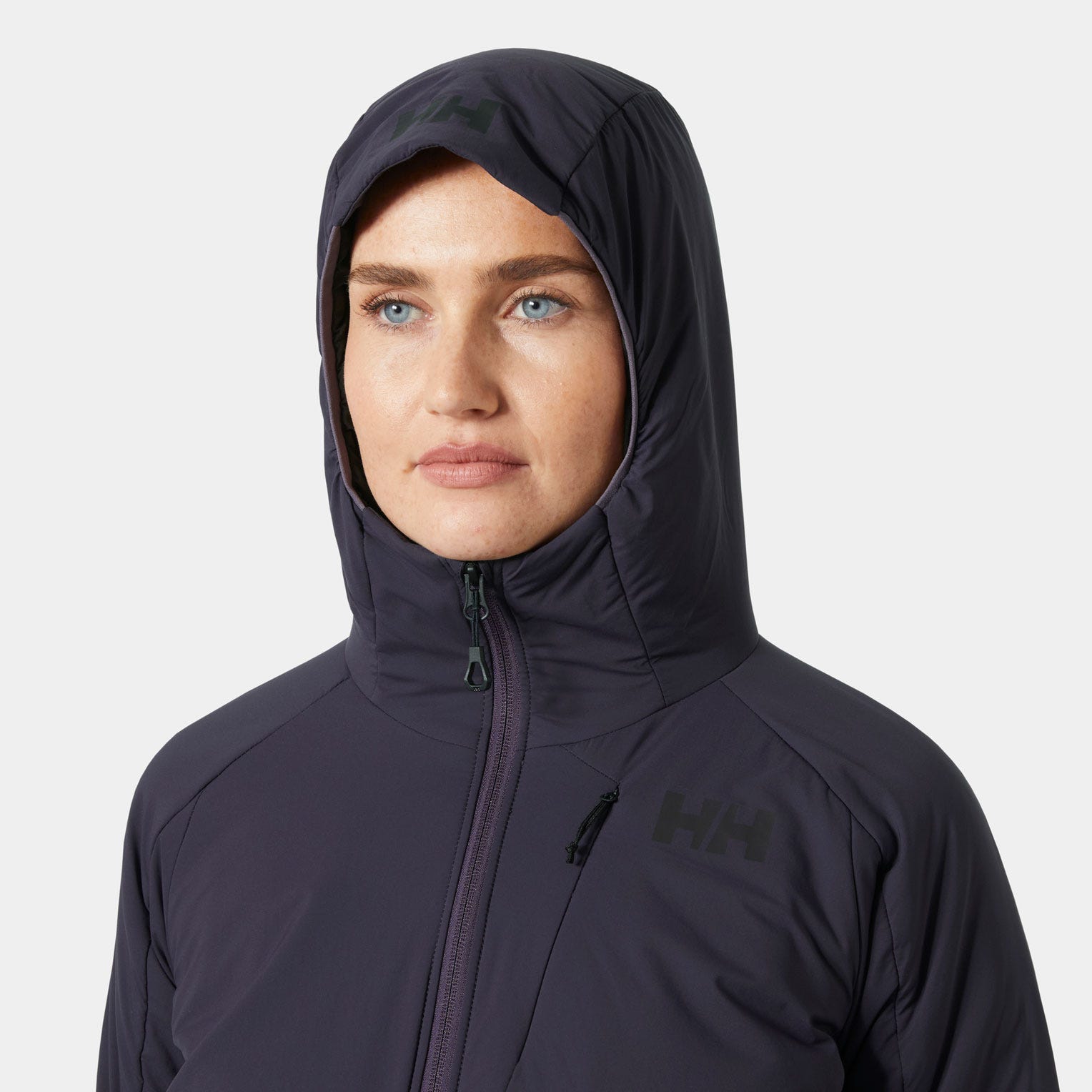 Women’s Odin Stretch Hood Insulator 2.0 - 660 BLACK GRAPE