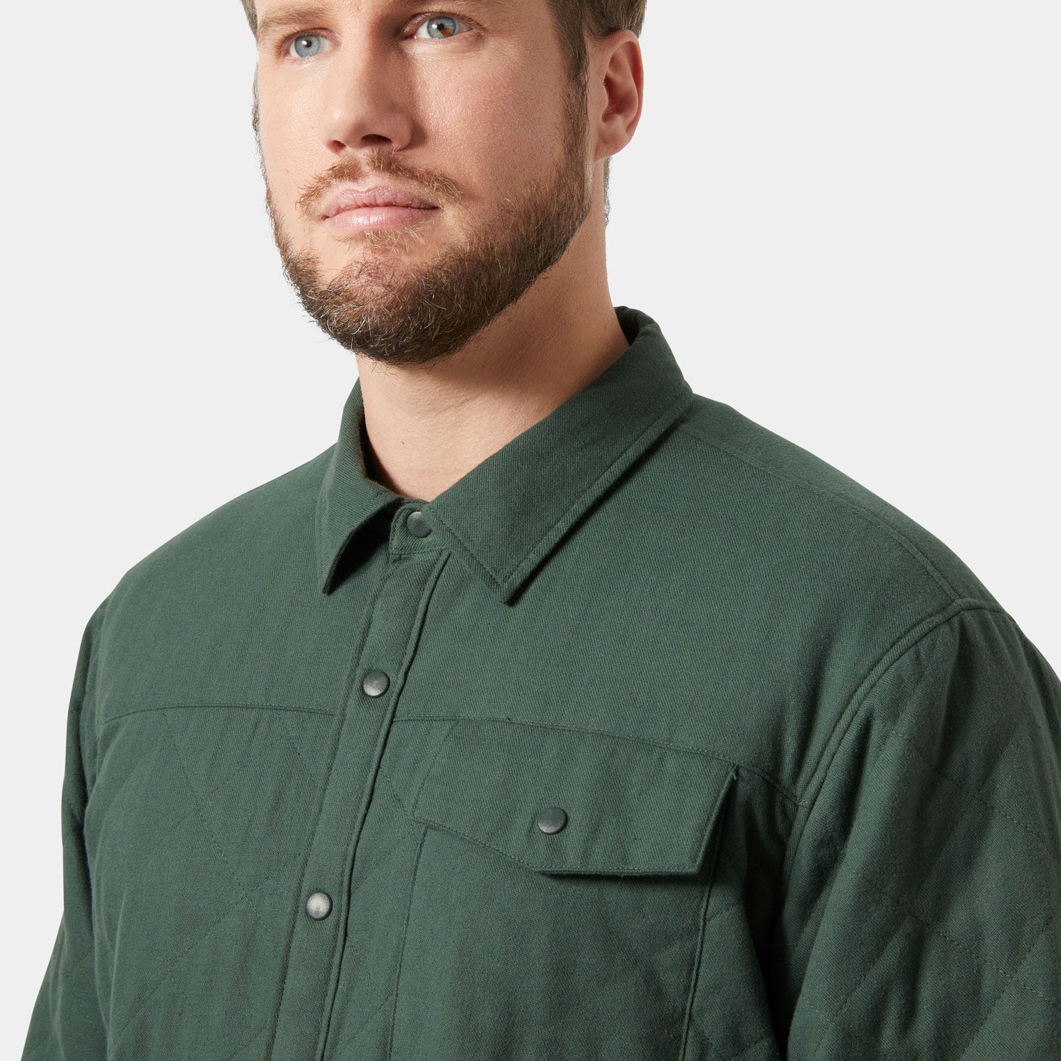 Men's Isfjord Insulated Shacket - 390 JUNGLE GREEN
