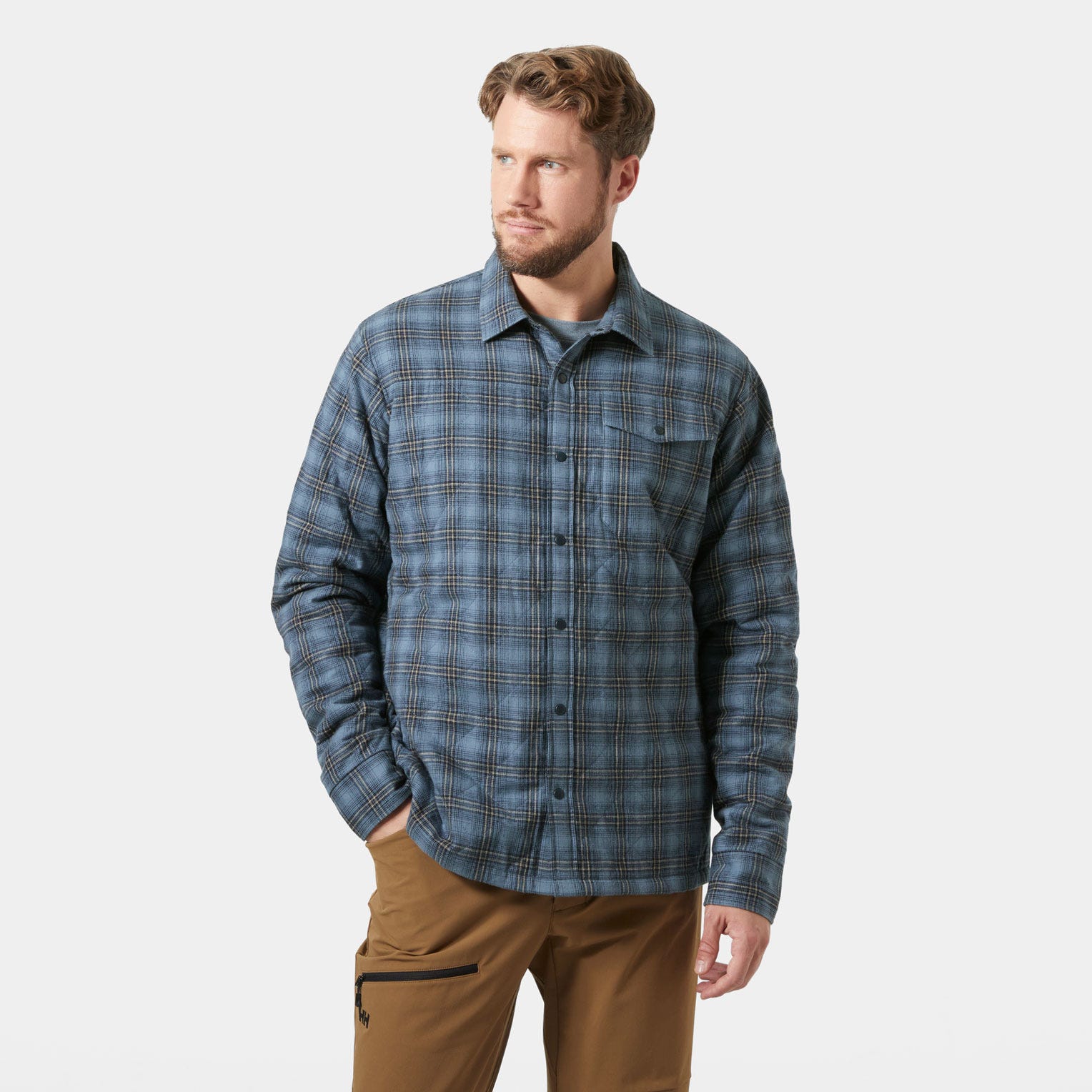 Men's Isfjord Insulated Shacket - 601 WASHED NAVY