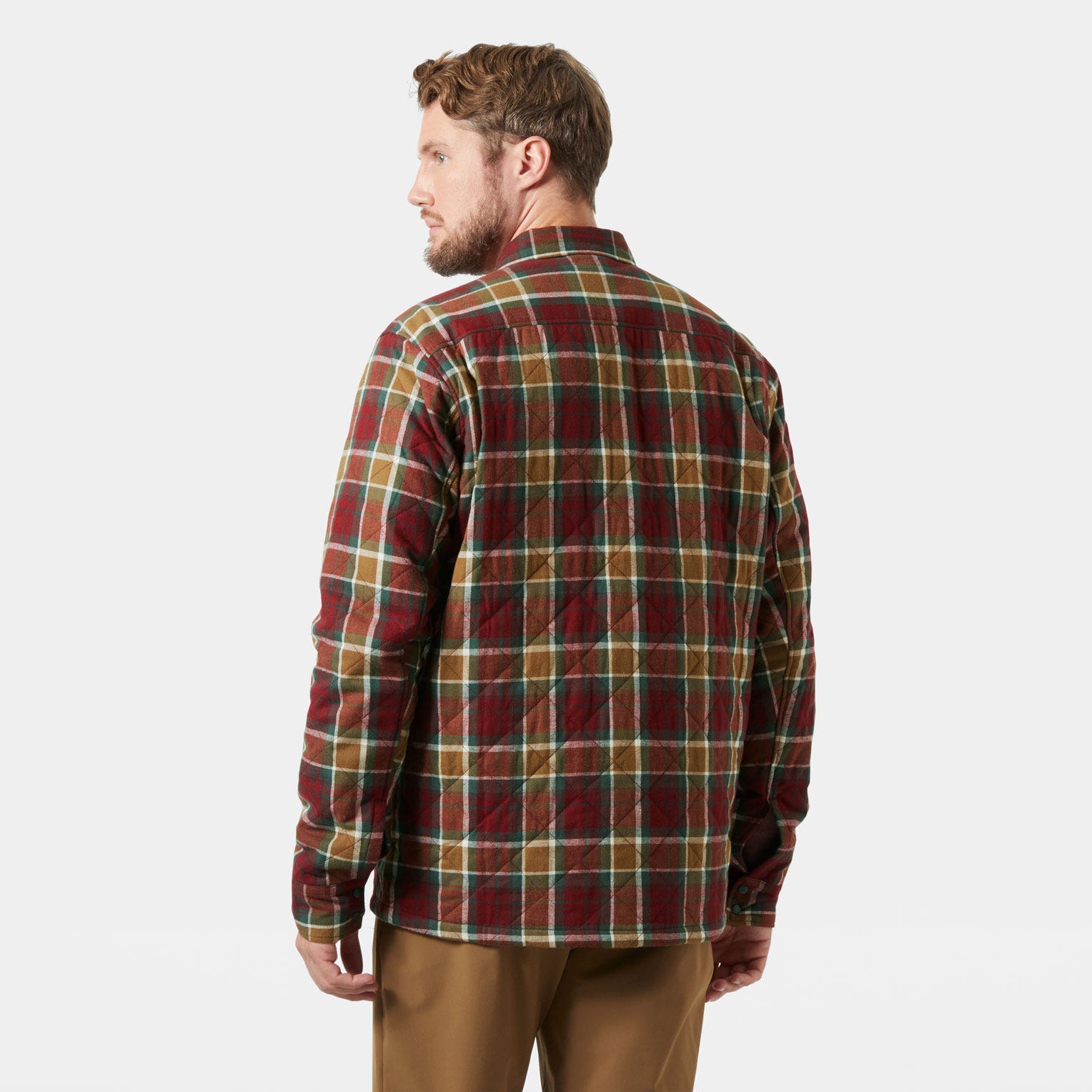 Men's Isfjord Insulated Shacket - 718 SEPIA FJELL PLAID