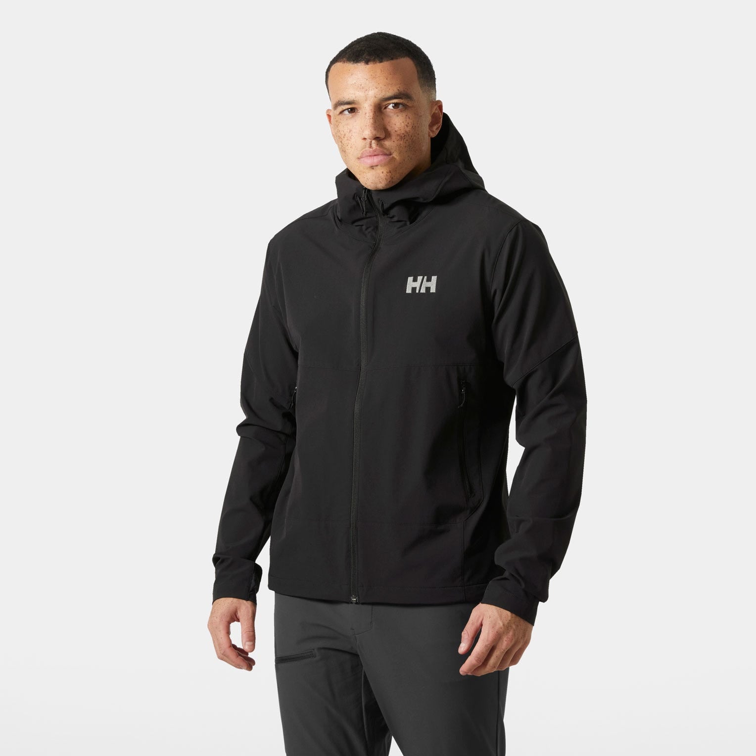 Men's Blaze Hooded Softshell Jacket - 990 BLACK