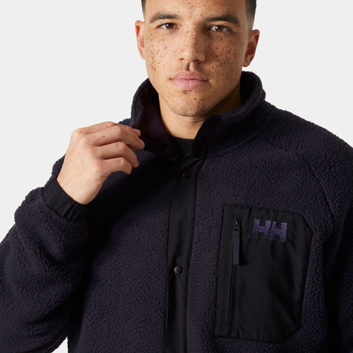 Men's Panorama Pile Snap - 660 BLACK GRAPE