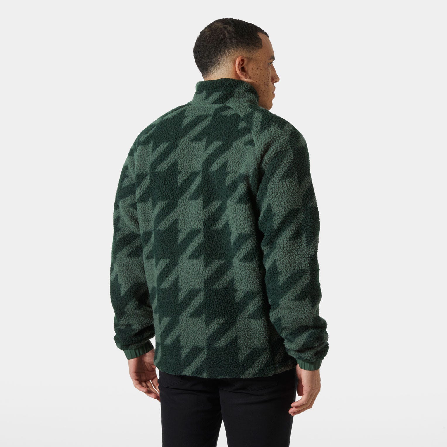 Men's Panorama Printed Pile Snap - 390 JUNGLE GREEN