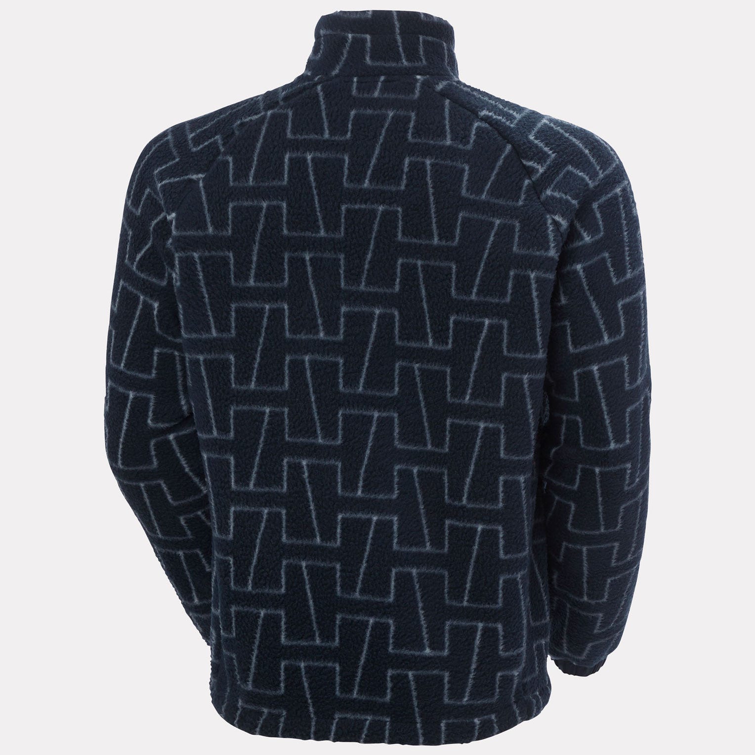 Men's Panorama Printed Pile Snap - 597 NAVY MONOGR