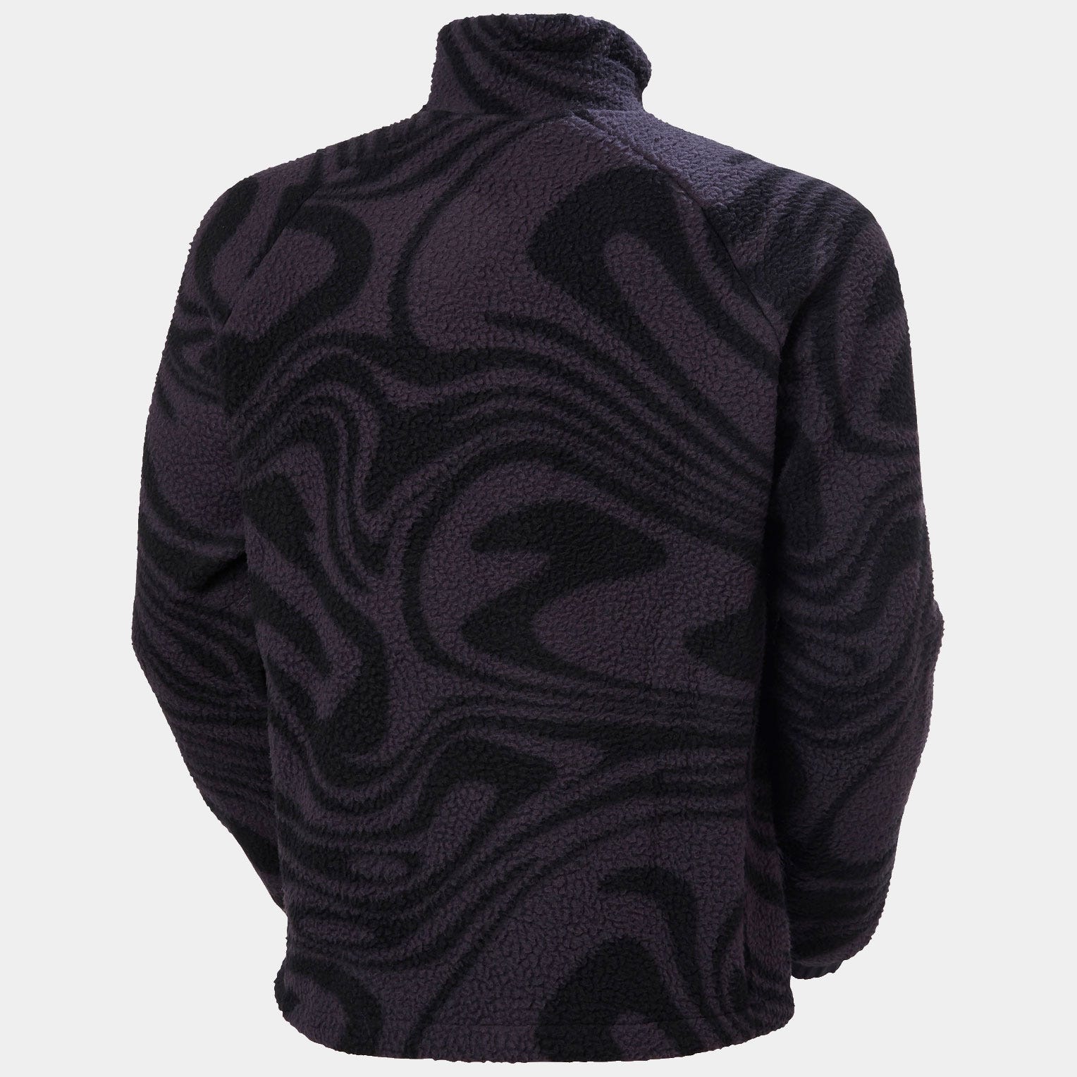Men's Panorama Printed Pile Snap - 660 BLACK GRAPE