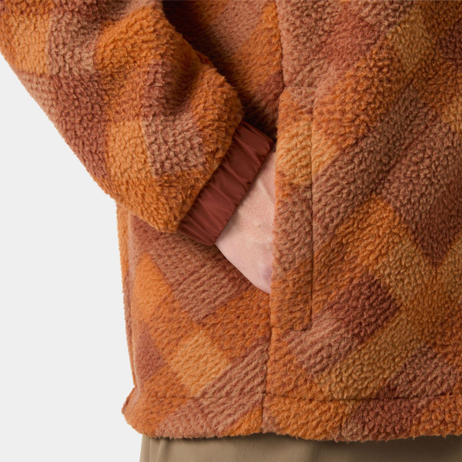 Men's Panorama Printed Pile Snap - 705 GINGER BISCUIT