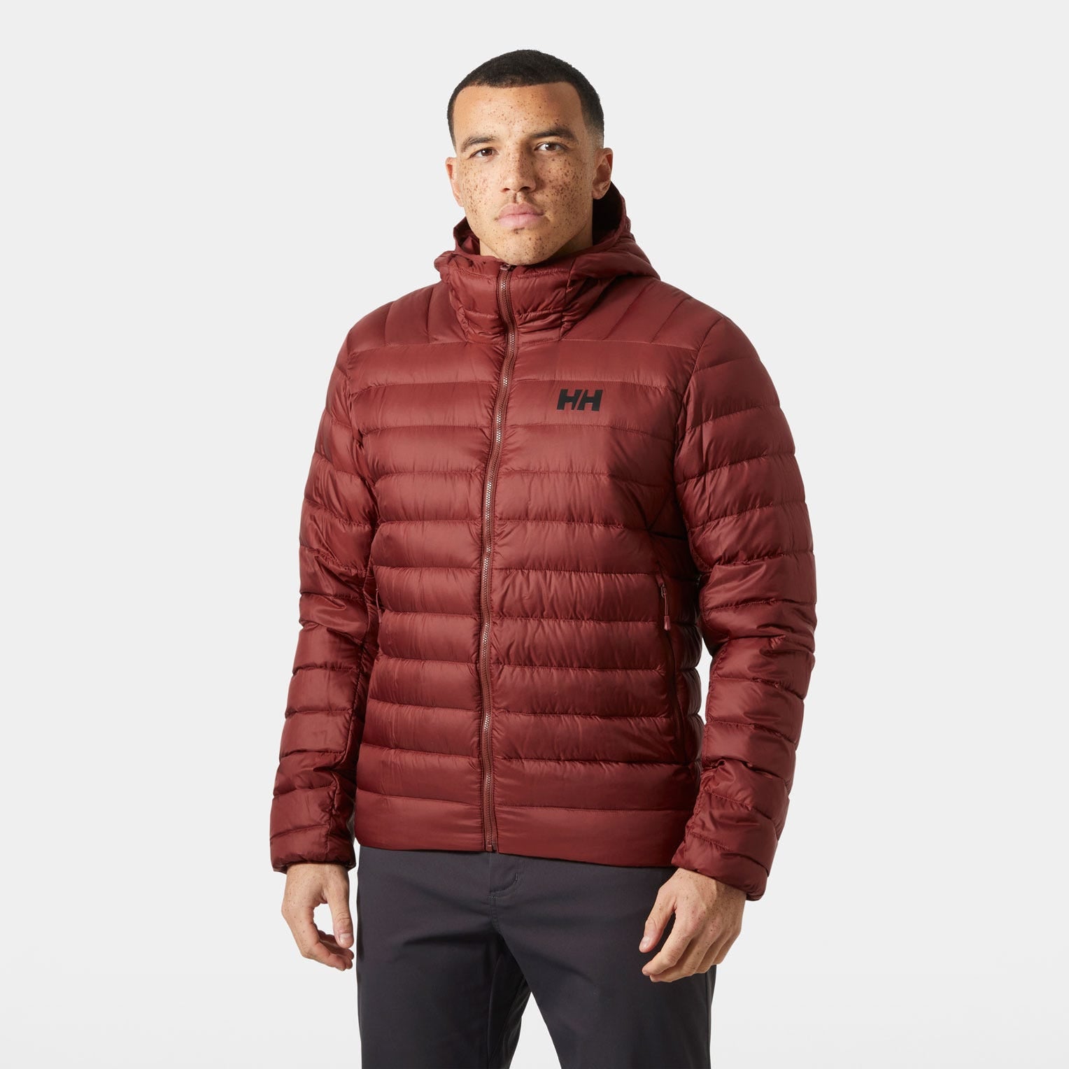 Men's Verglas Hooded Down Jacket 2.0 - 180 MARS RED