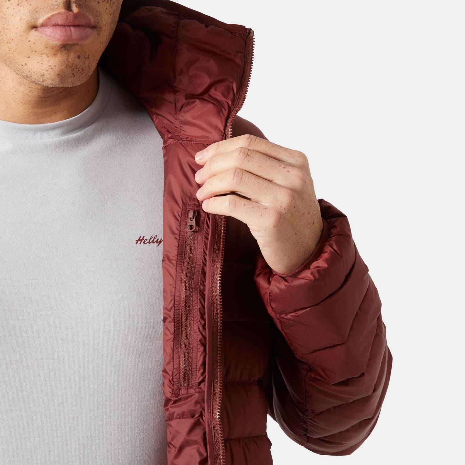 Men's Verglas Hooded Down Jacket 2.0 - 180 MARS RED