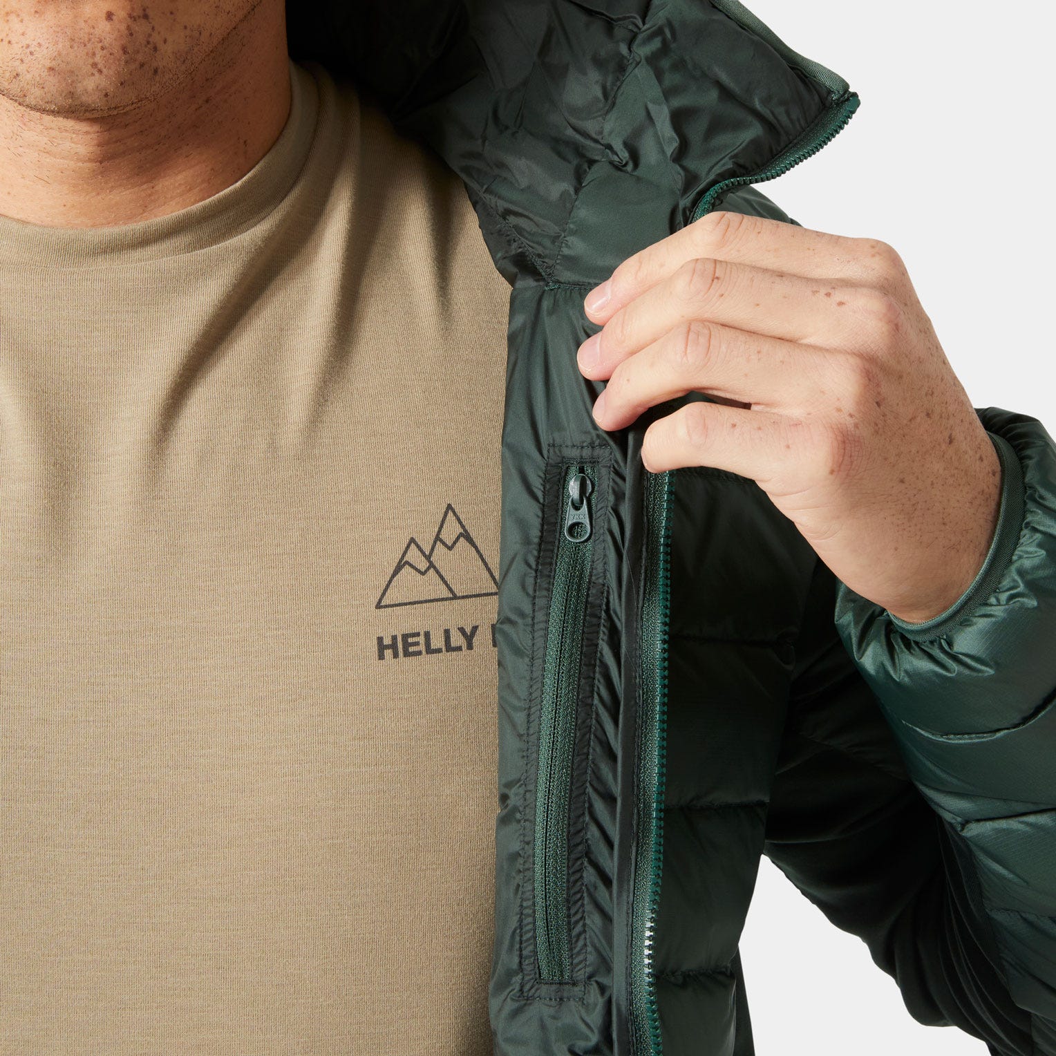 Men's Verglas Down Hybrid Hood 2.0 - 390 JUNGLE GREEN