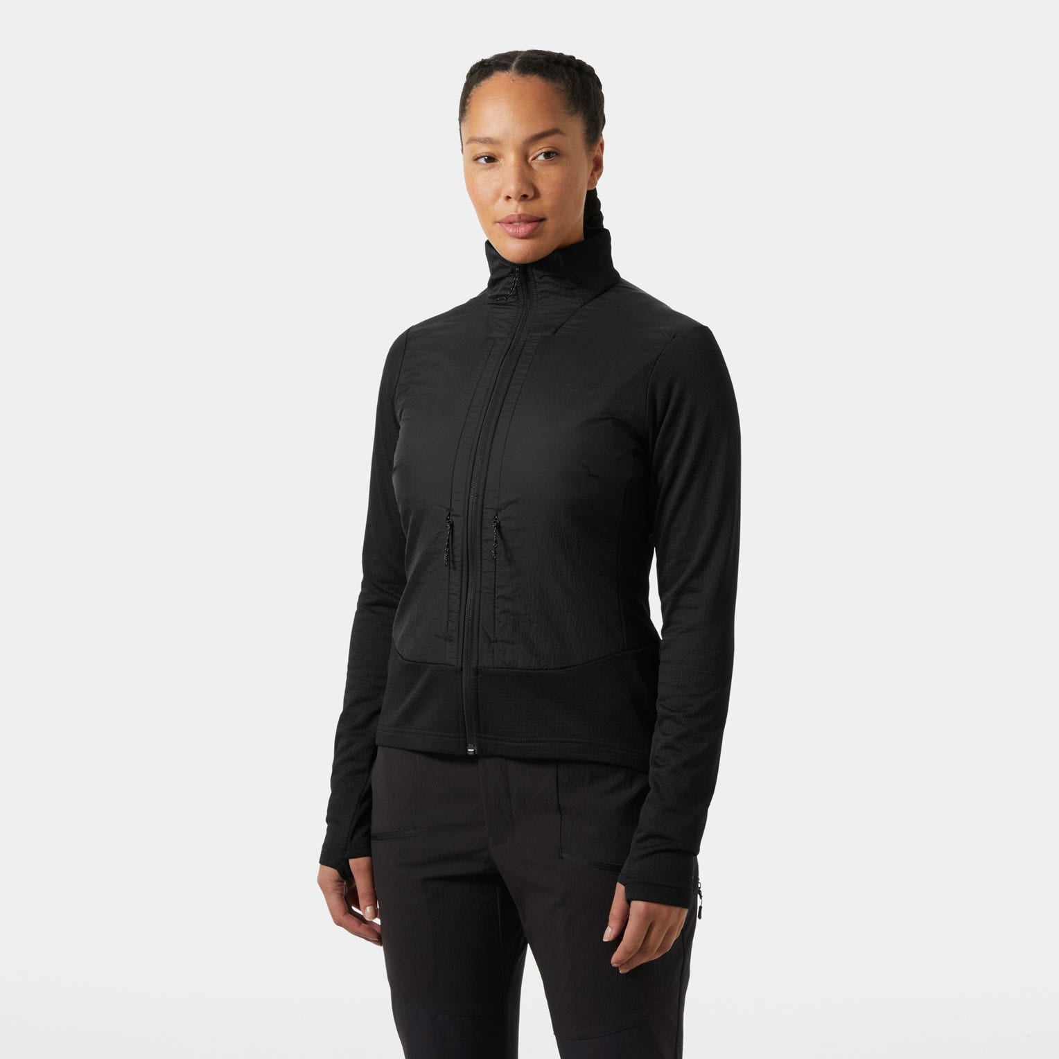 Women's Versalite Hybrid Fleece Jacket - 990 BLACK