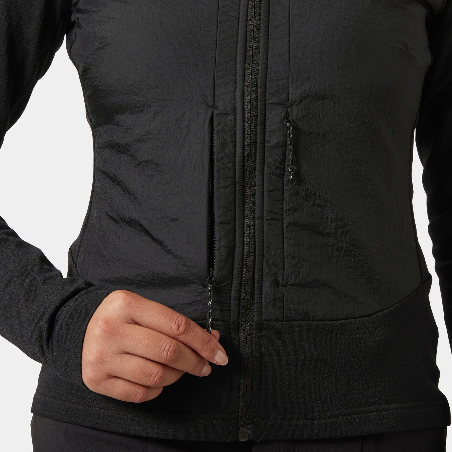 Women's Versalite Hybrid Fleece Jacket - 990 BLACK