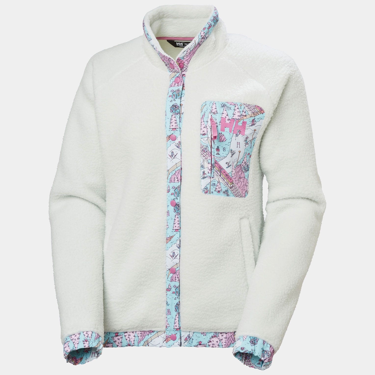 Women's Imperial Pile Snap - 404 SEAFOAM OSLO AOP