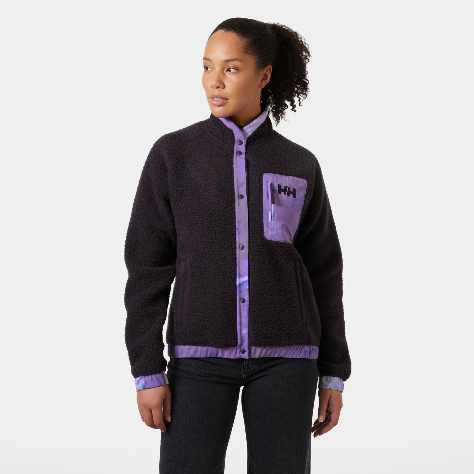 Women's Imperial Pile Snap - 660 BLACK GRAPE