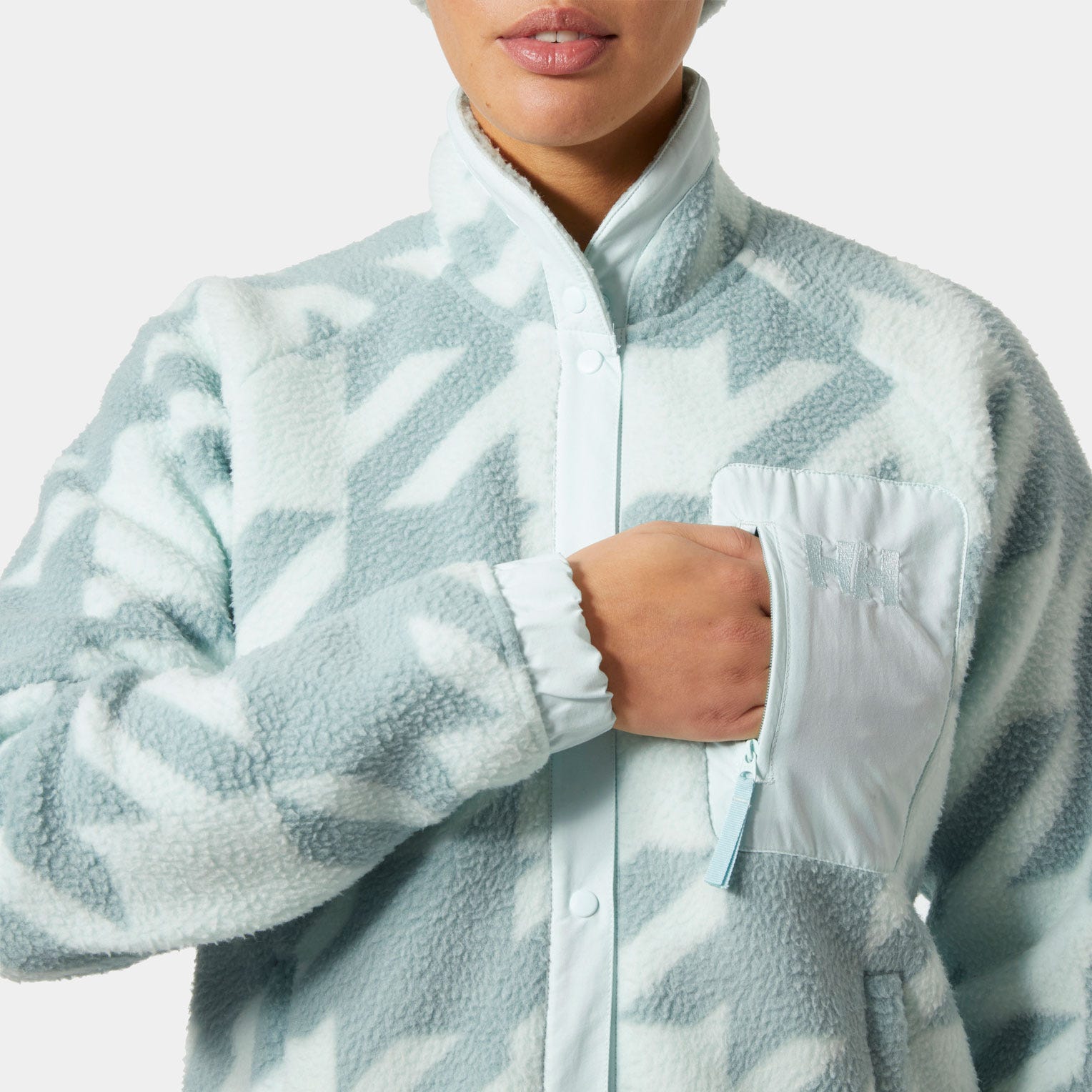 Women's Imperial Printed Pile Snap - 562 ICICLE HOUNDSTOOTH AOP