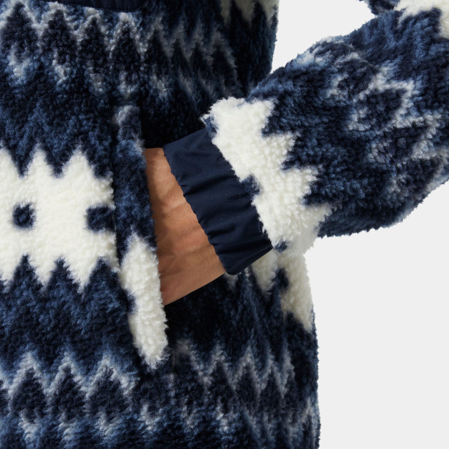 Women's Imperial Printed Pile Snap - 597 NAVY NORDIC AOP