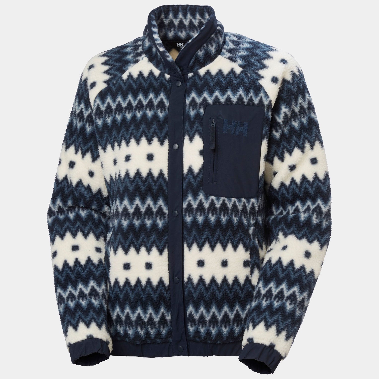 Women's Imperial Printed Pile Snap - 597 NAVY NORDIC AOP