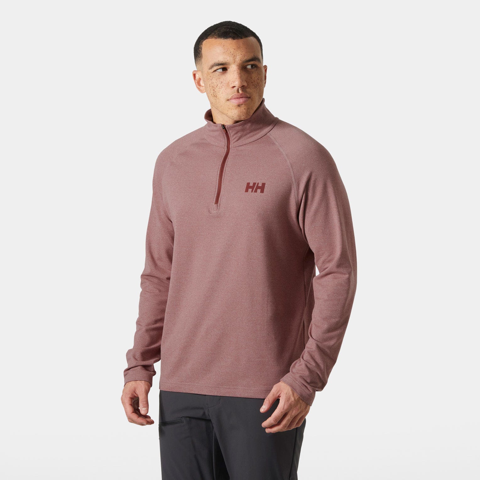Men's Tyri Half-Zip - 180 MARS RED MELANGE