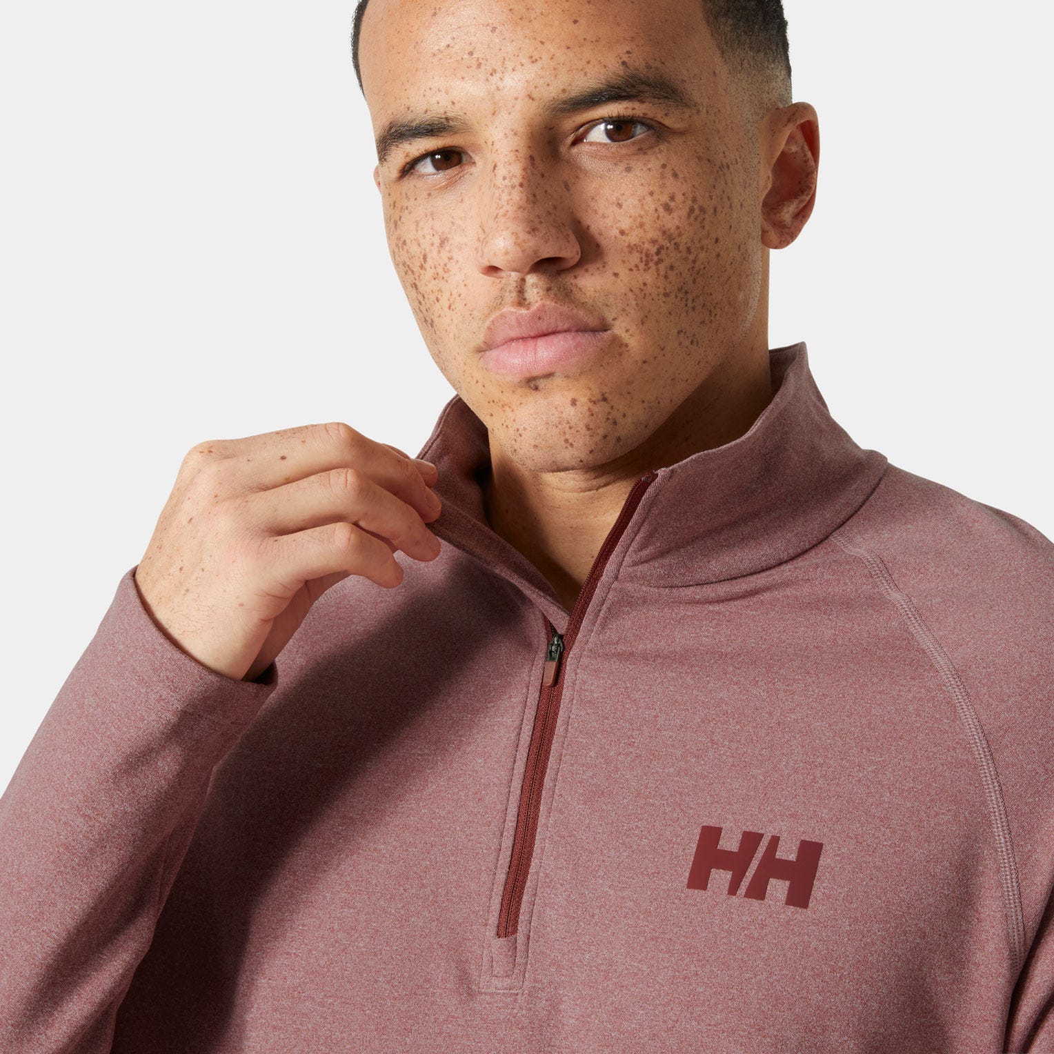 Men's Tyri Half-Zip - 180 MARS RED MELANGE