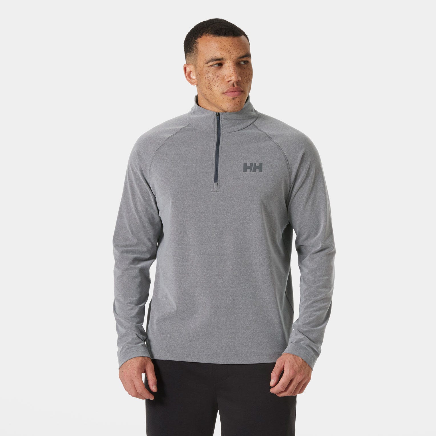 Men's Tyri Half-Zip - 980 EBONY MELANGE