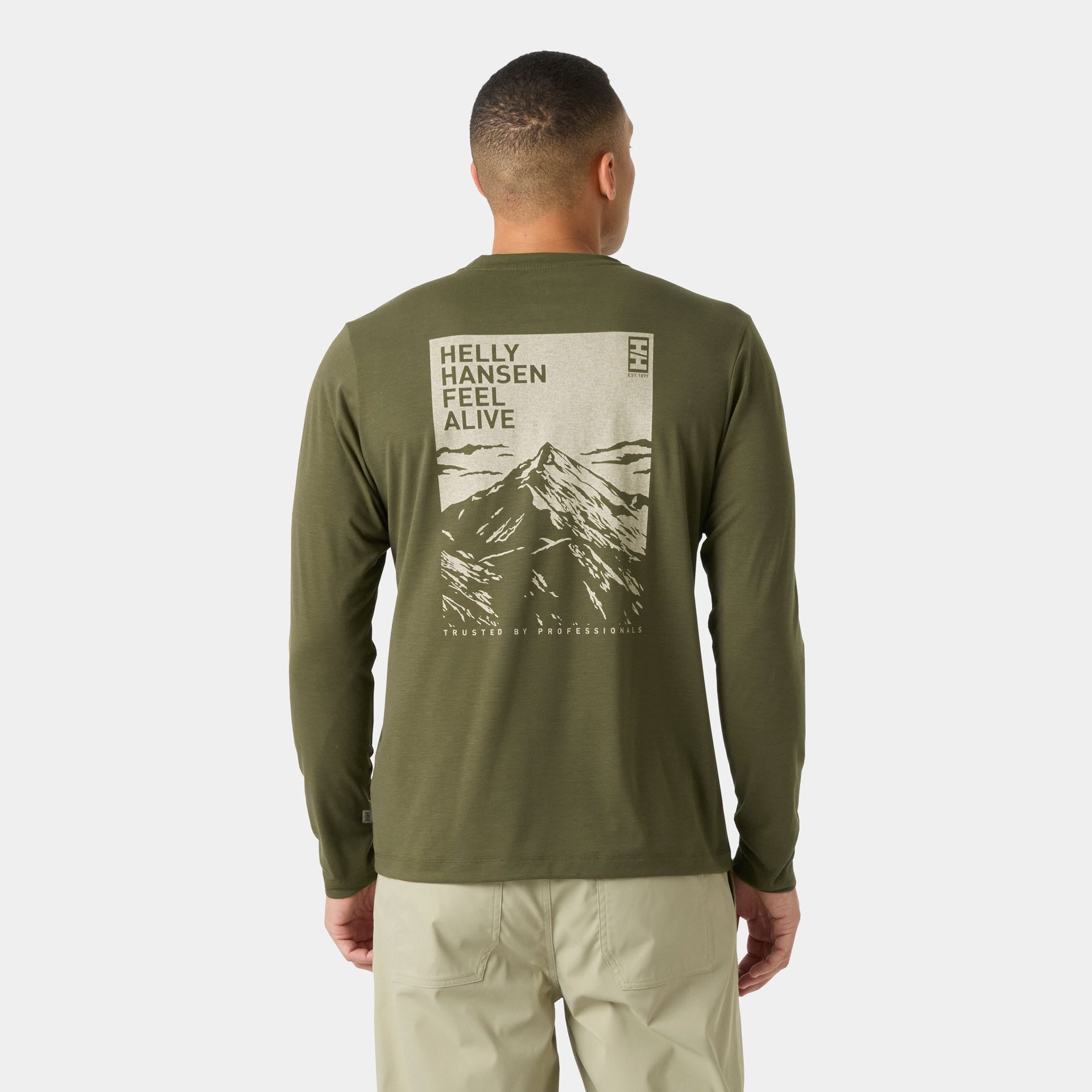 Men's Skog Graphic Long Sleeve Tee - 431 UTILITY GREEN