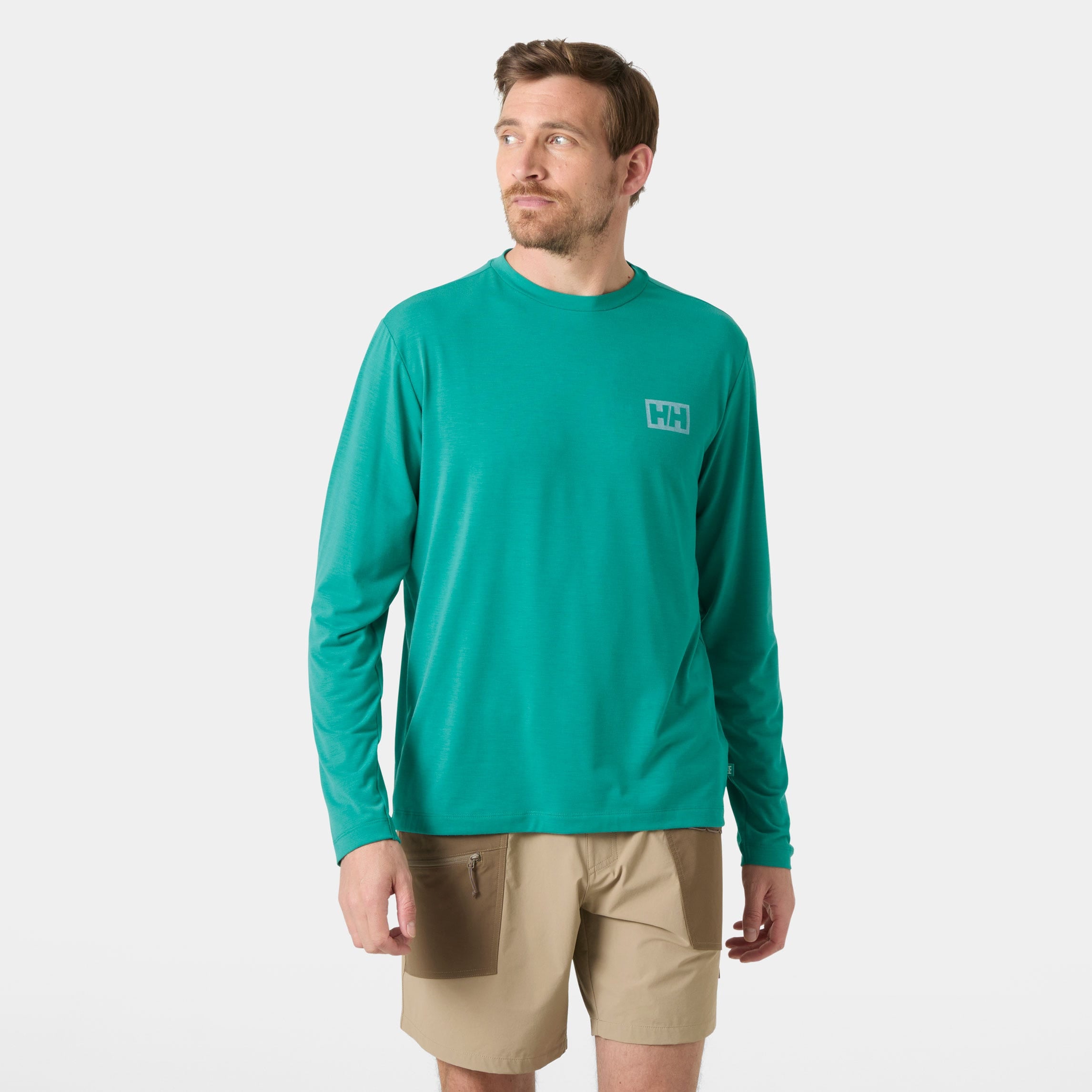 Men's Skog Graphic Long Sleeve Tee - 472 DARK MINT