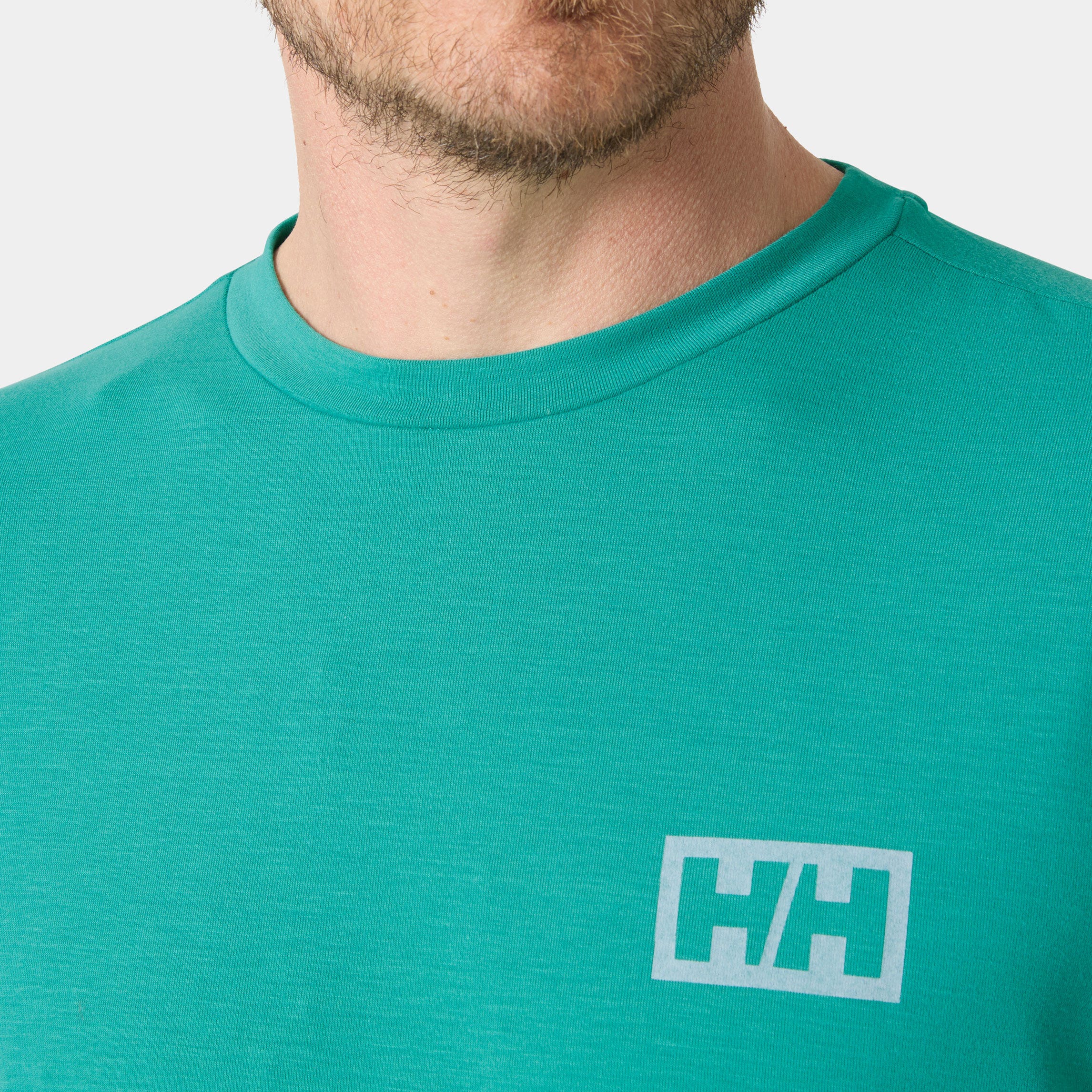Men's Skog Graphic Long Sleeve Tee - 472 DARK MINT