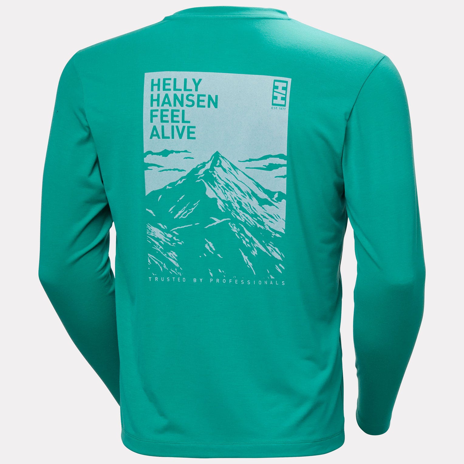 Men's Skog Graphic Long Sleeve Tee - 472 DARK MINT