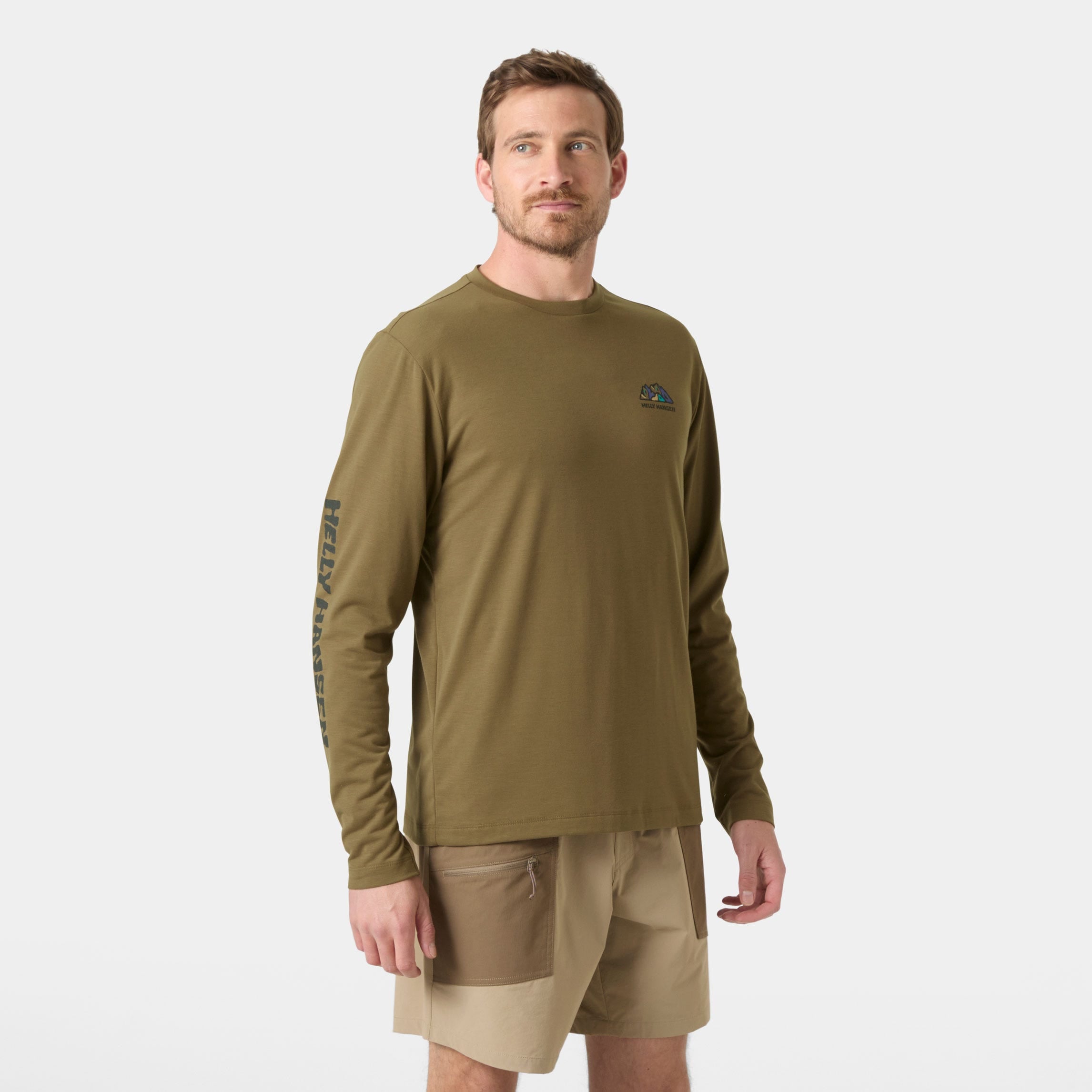 Men's Skog Graphic Long Sleeve Tee - 746 BEDROCK