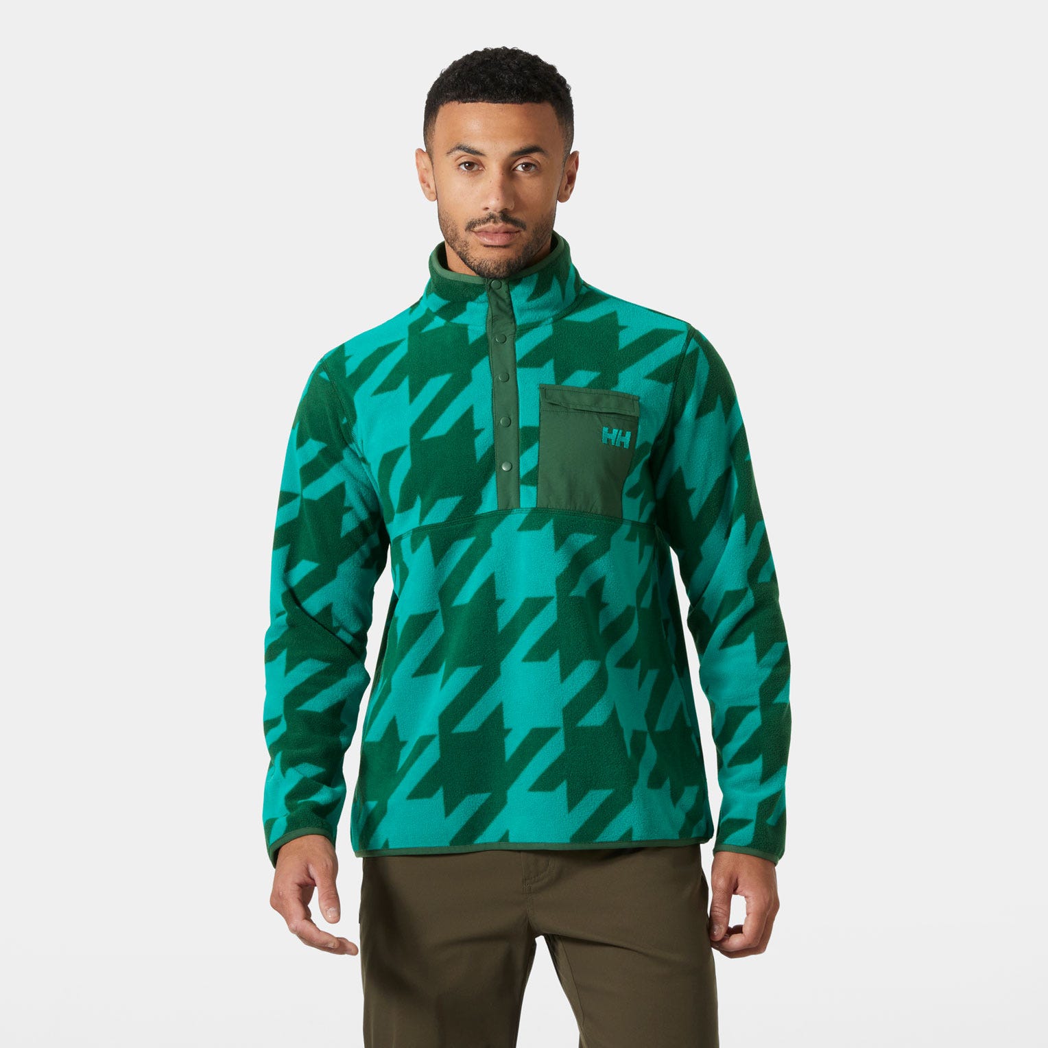 Men's Maridalen Printed Fleece - 466 SIGNAL GREEN