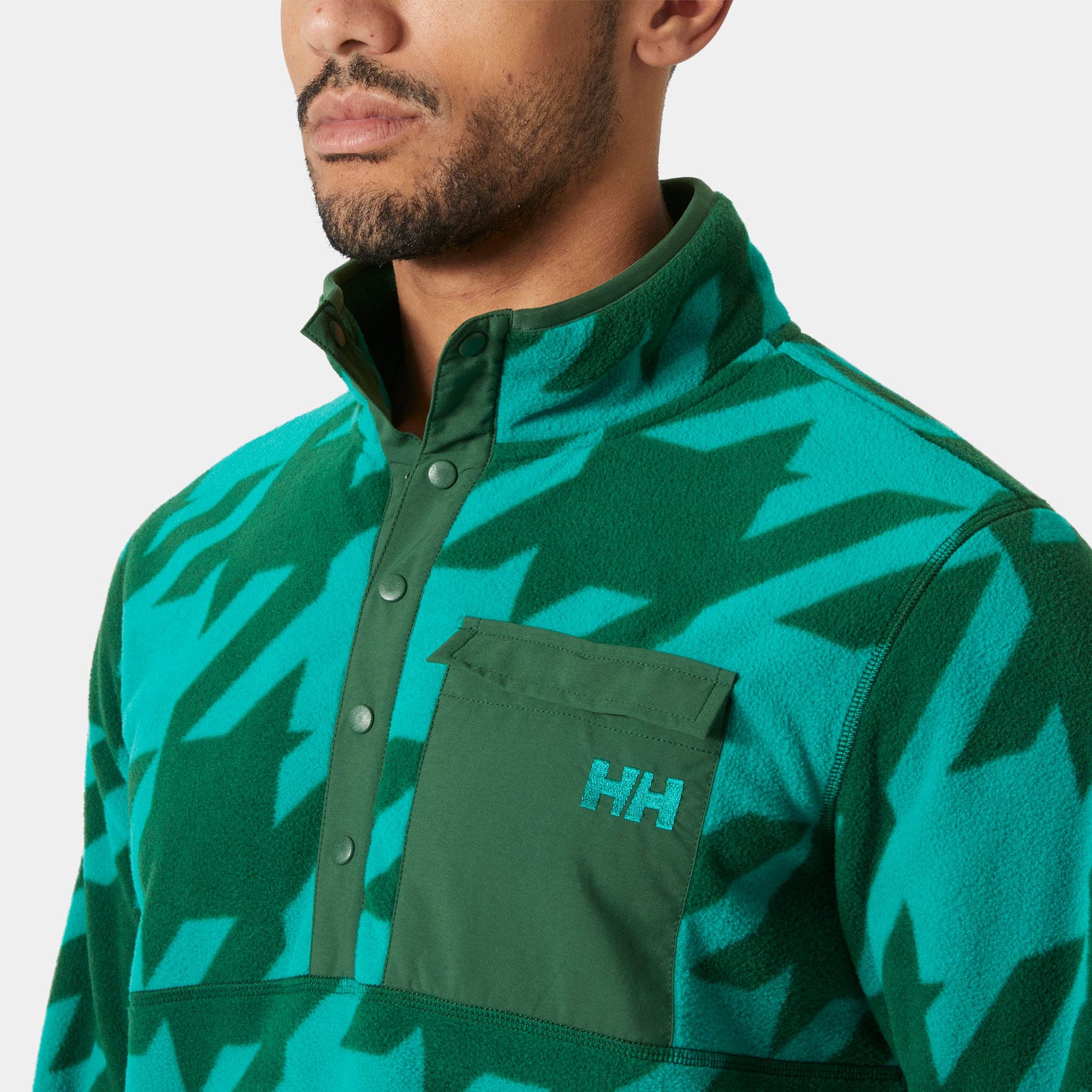 Men's Maridalen Printed Fleece - 466 SIGNAL GREEN