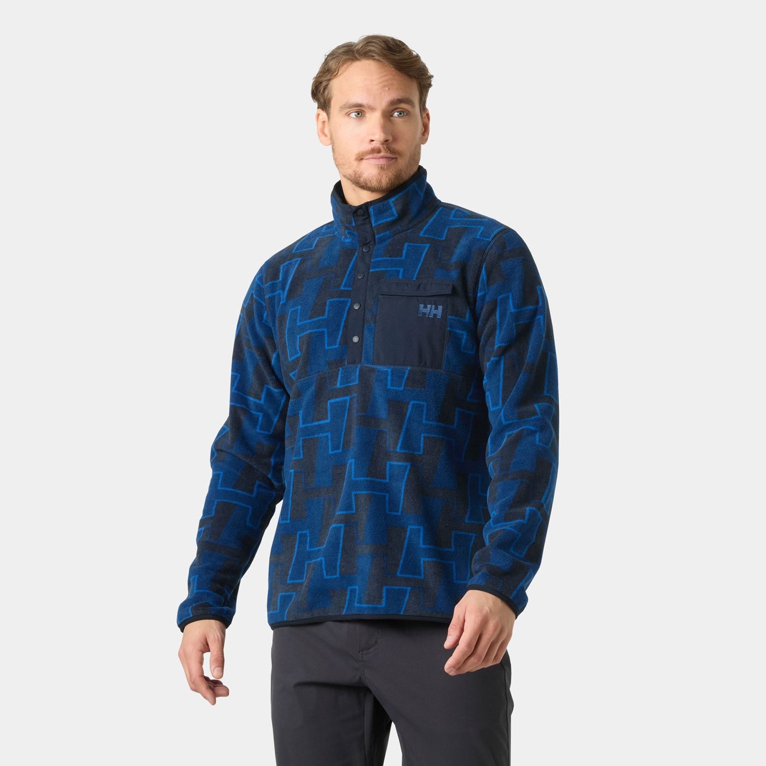 Men's Maridalen Printed Fleece - 507 DARK BLUE