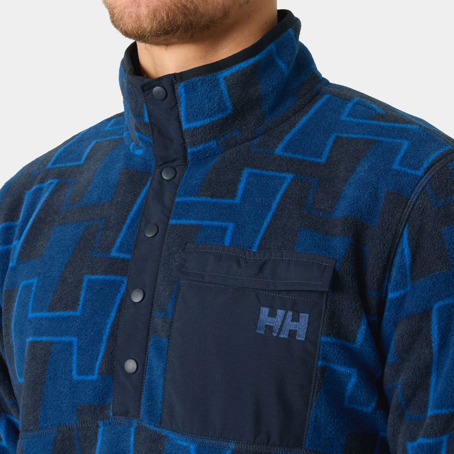 Men's Maridalen Printed Fleece - 507 DARK BLUE