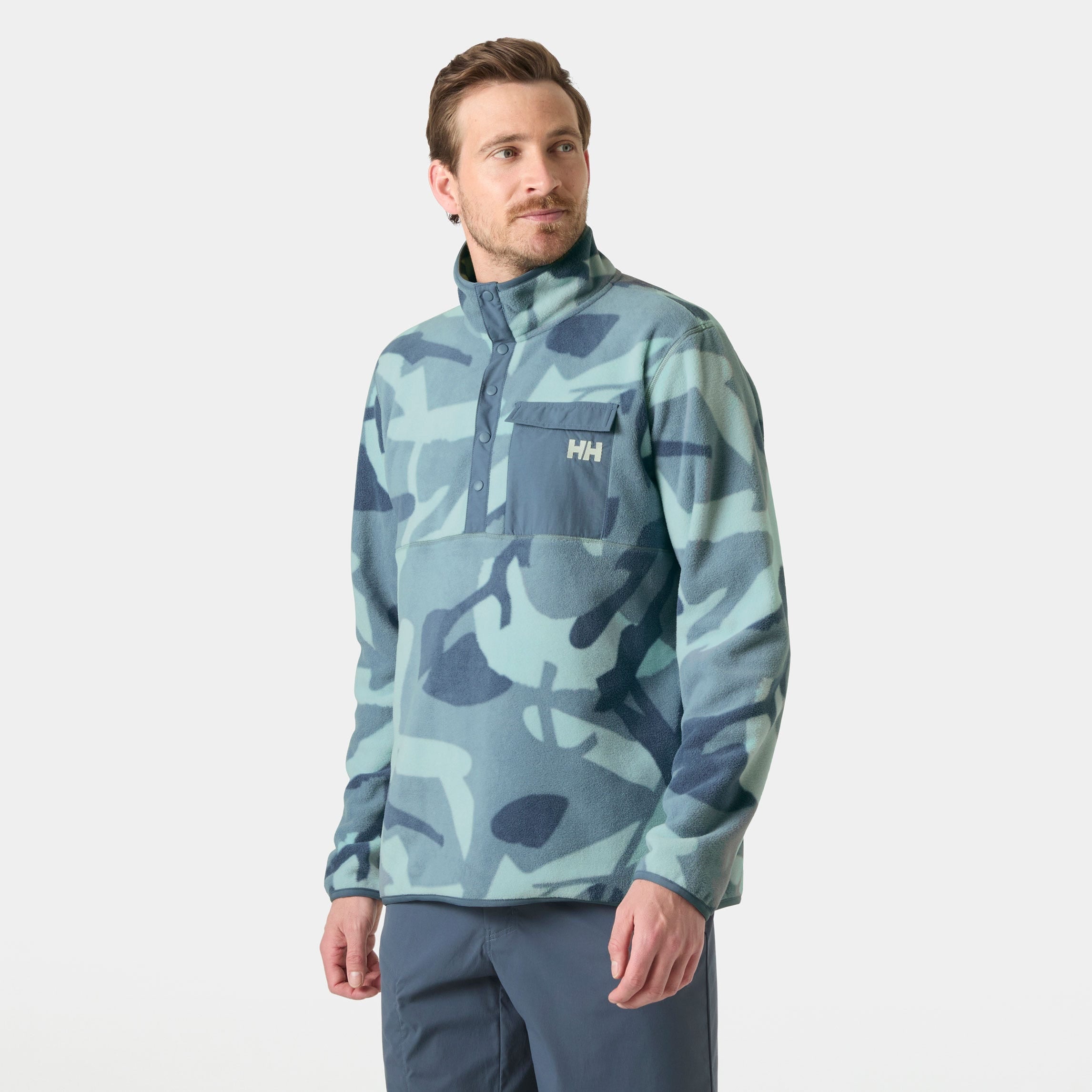 Men's Maridalen Printed Fleece - 561 WINDY BLUE