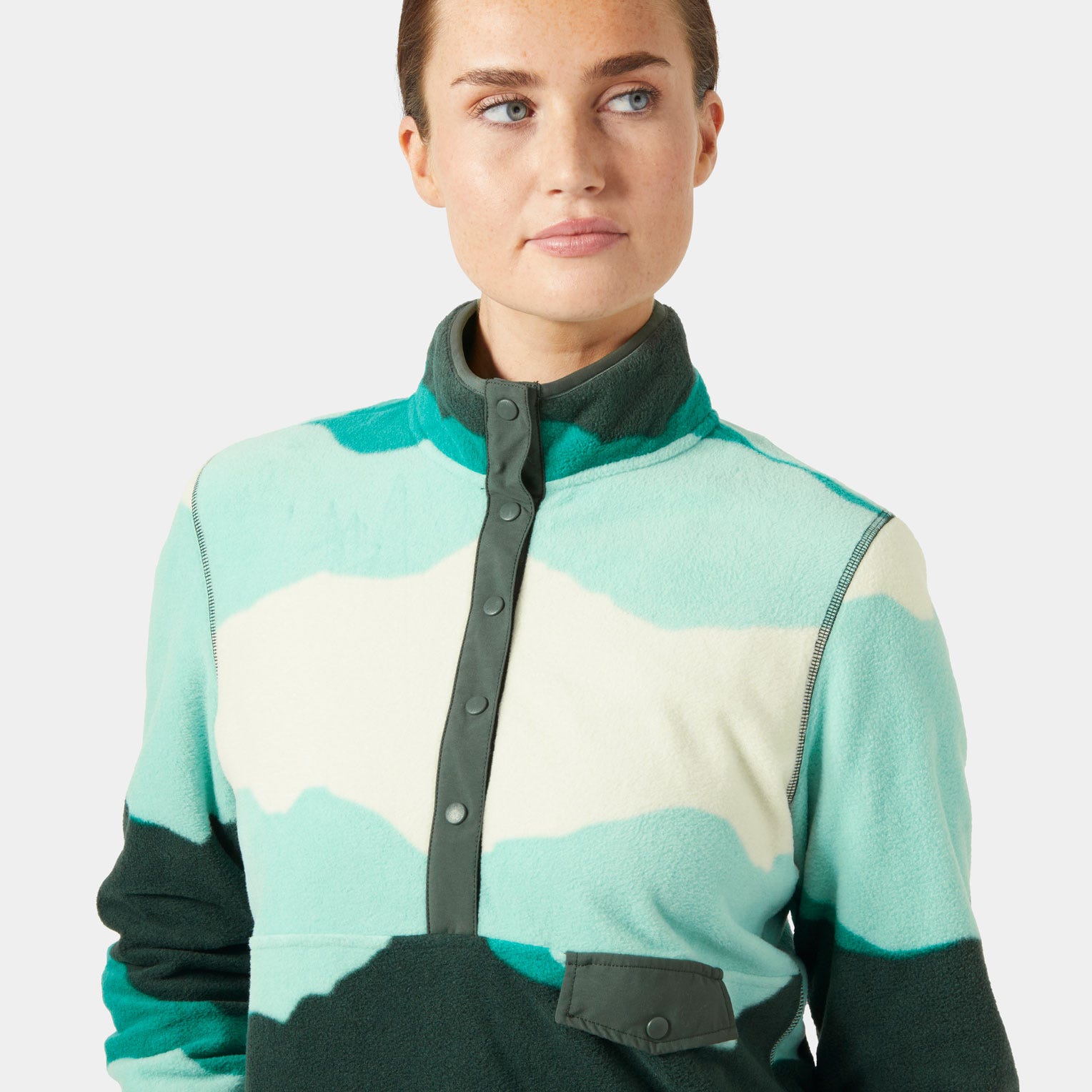 Women's Maridalen Printed Fleece - 416 LAGOON MOUN