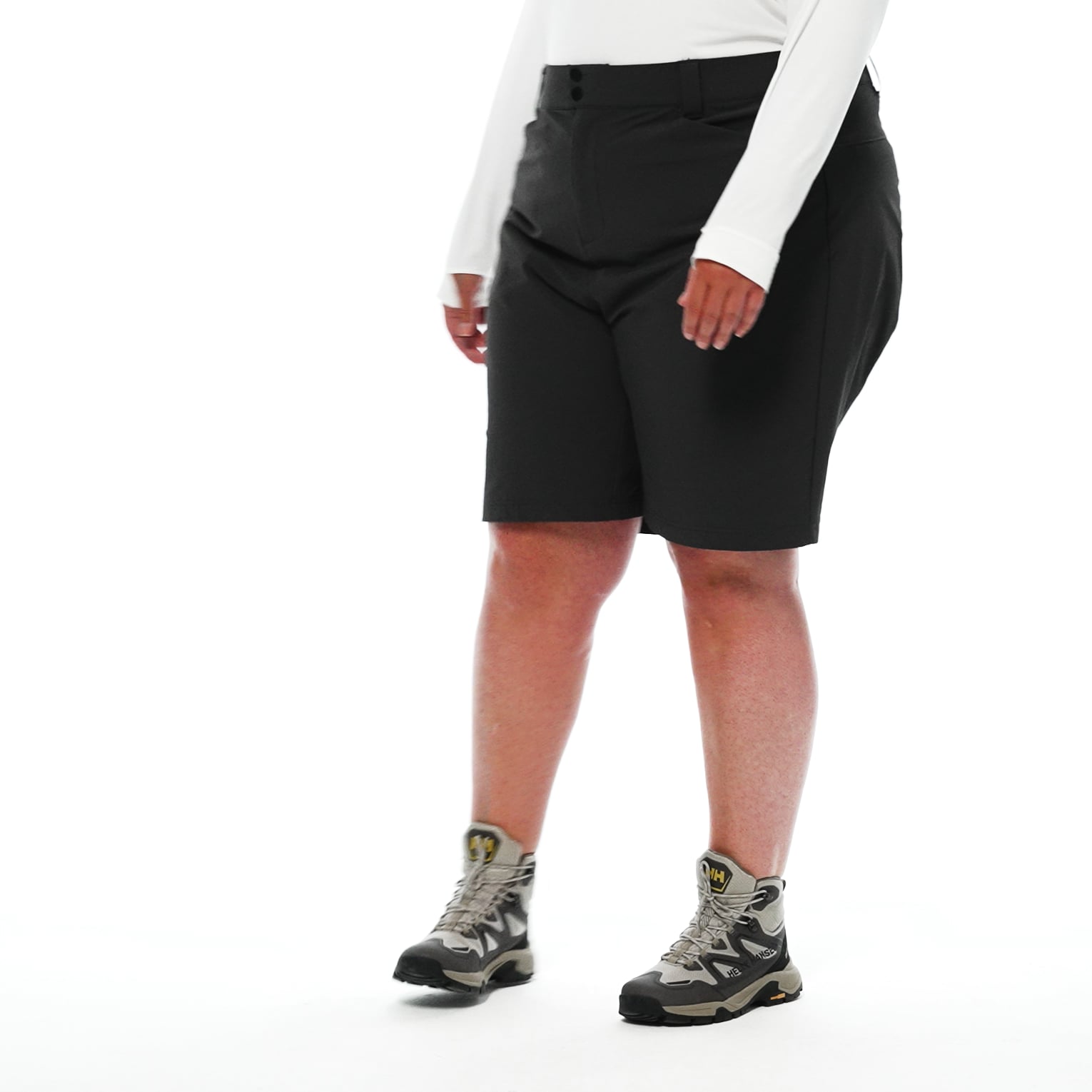 Women's Brona Softshell Plus Shorts - 980 EBONY