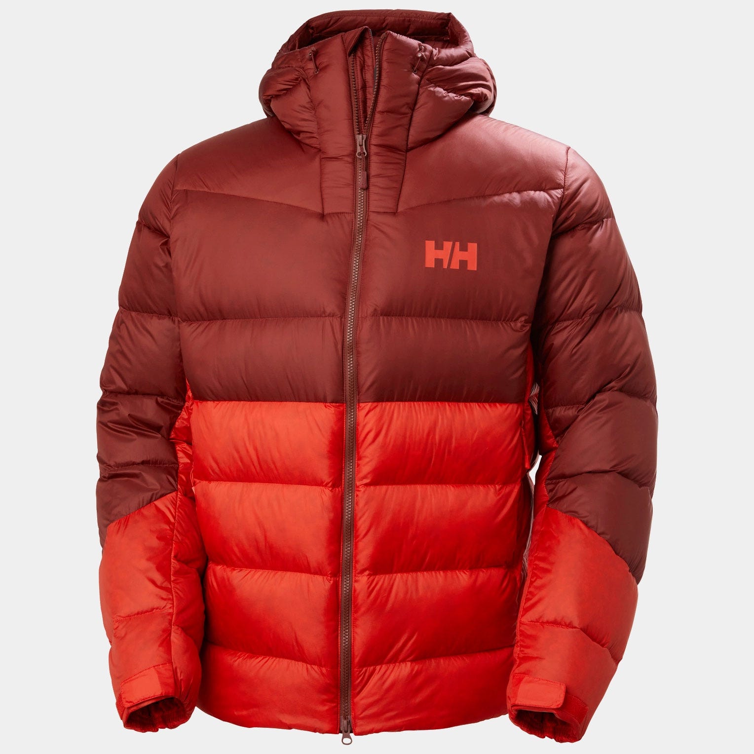 Men's Glacier Down Jacket - 222 ALERT RED/OFF WHITE