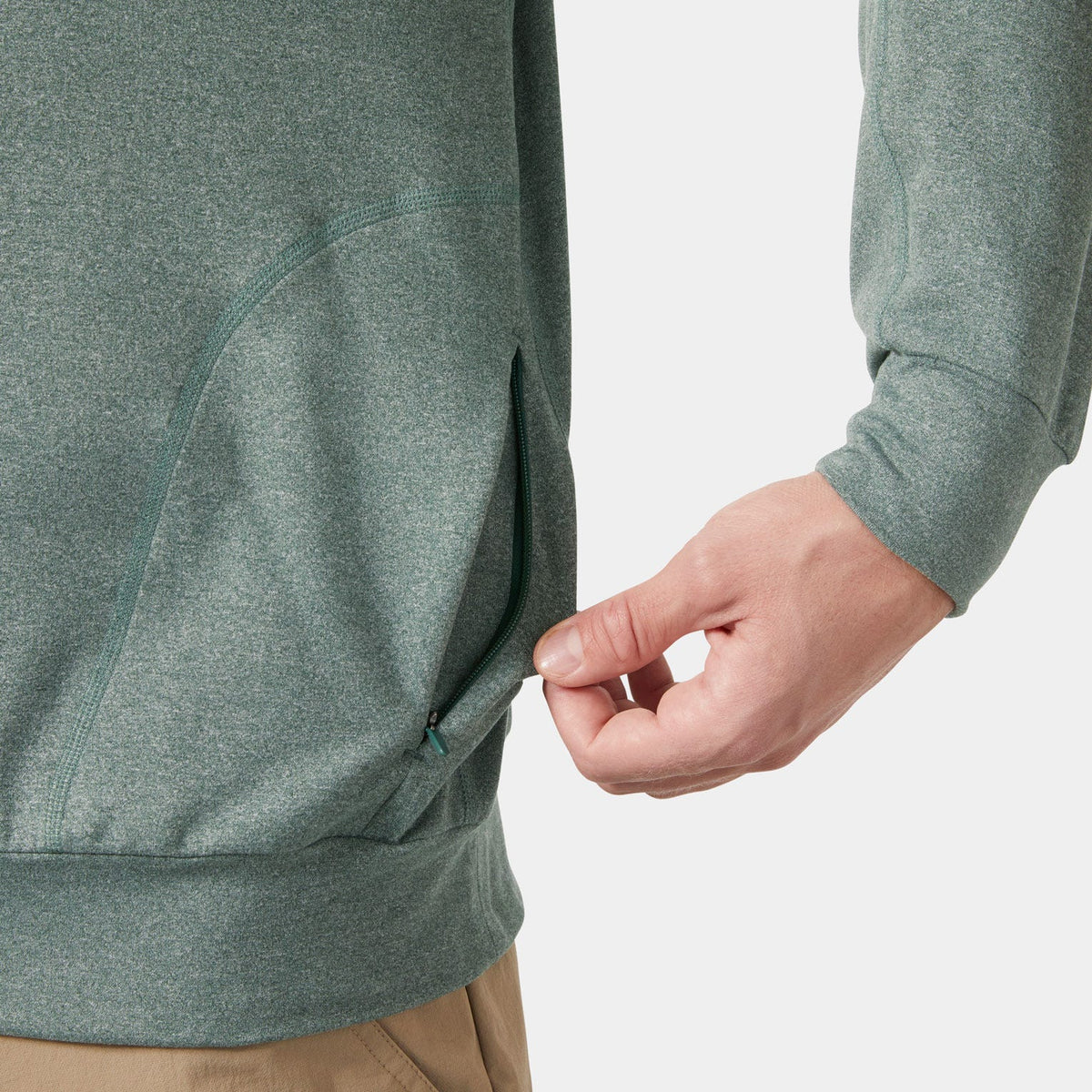 Men's Tyri Knit Crew Neck - 390 JUNGLE GREEN