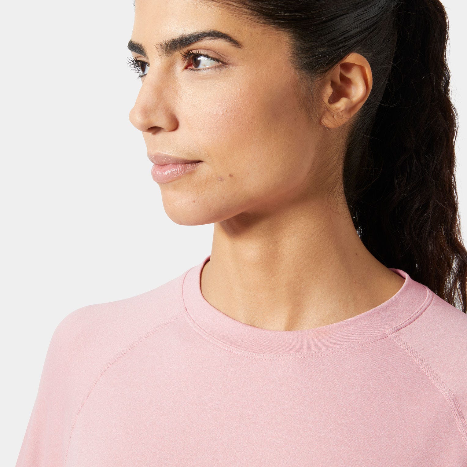 Women's Tyri Knit Crew Neck - 057 PINK SALT MELANGE