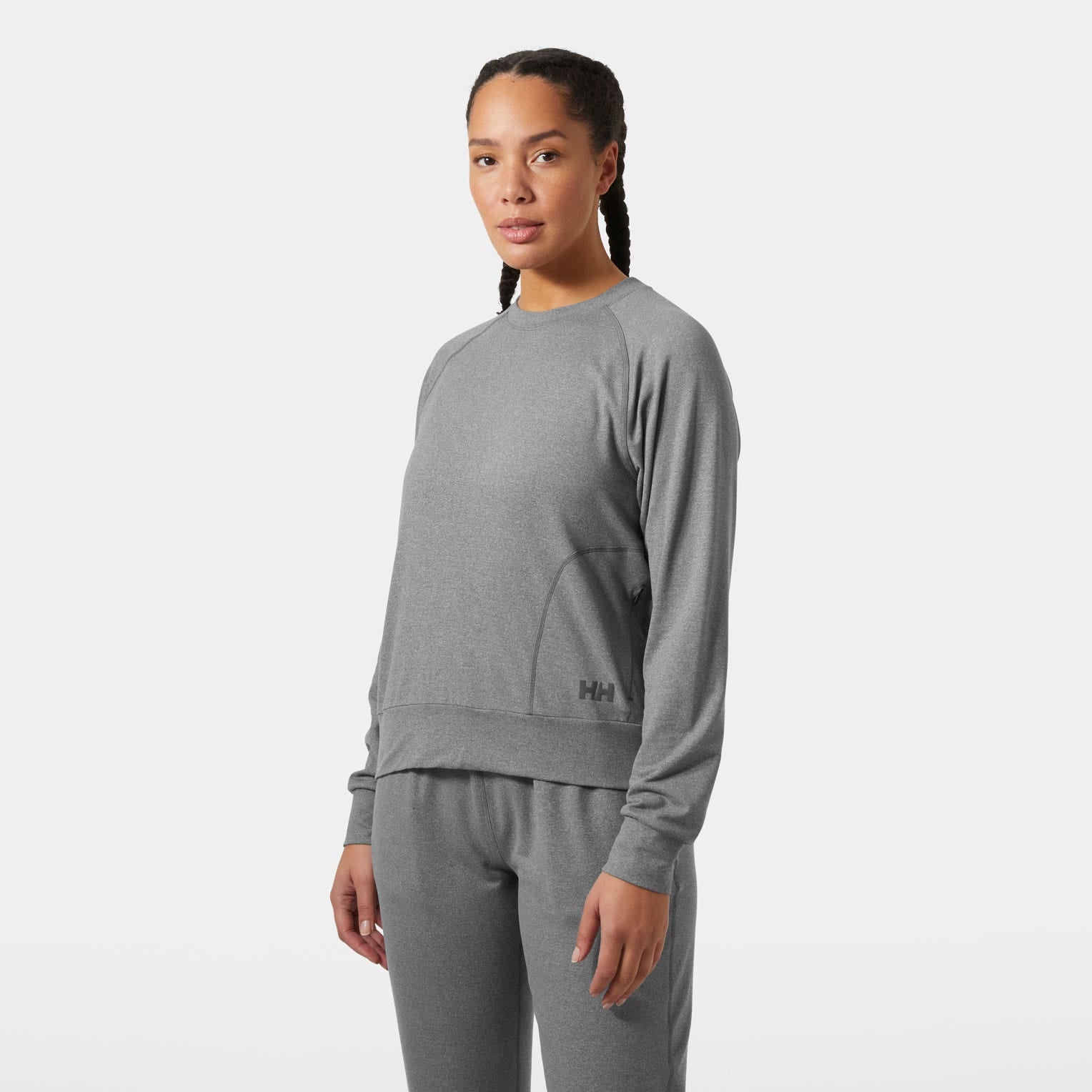 Women's Tyri Knit Crew Neck - 980 EBONY MELANGE