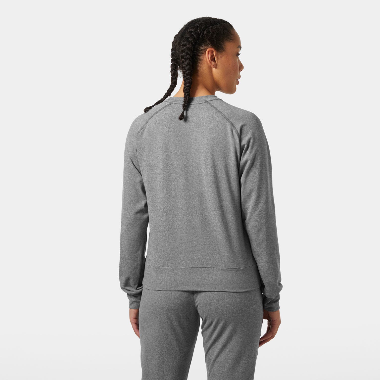 Women's Tyri Knit Crew Neck - 980 EBONY MELANGE