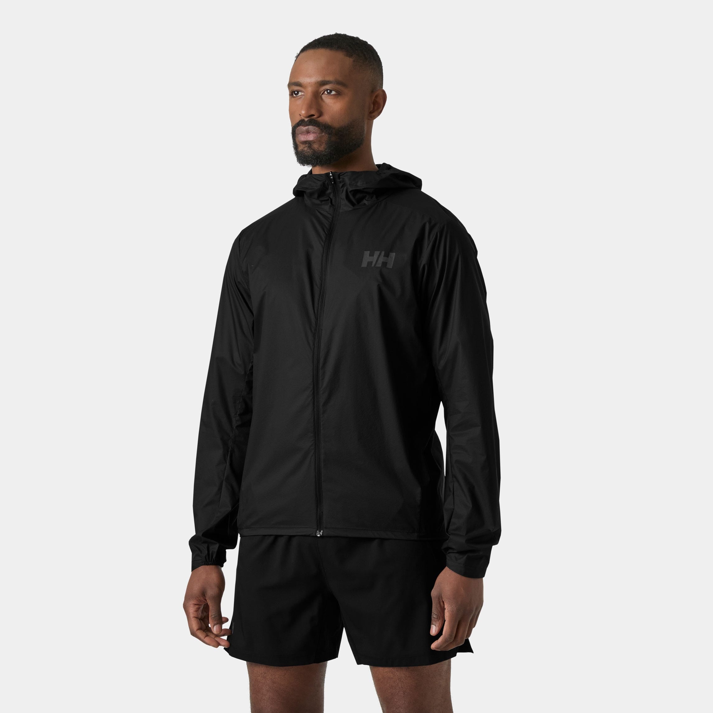 Men's Trail Windbreaker Jacket - 990 BLACK