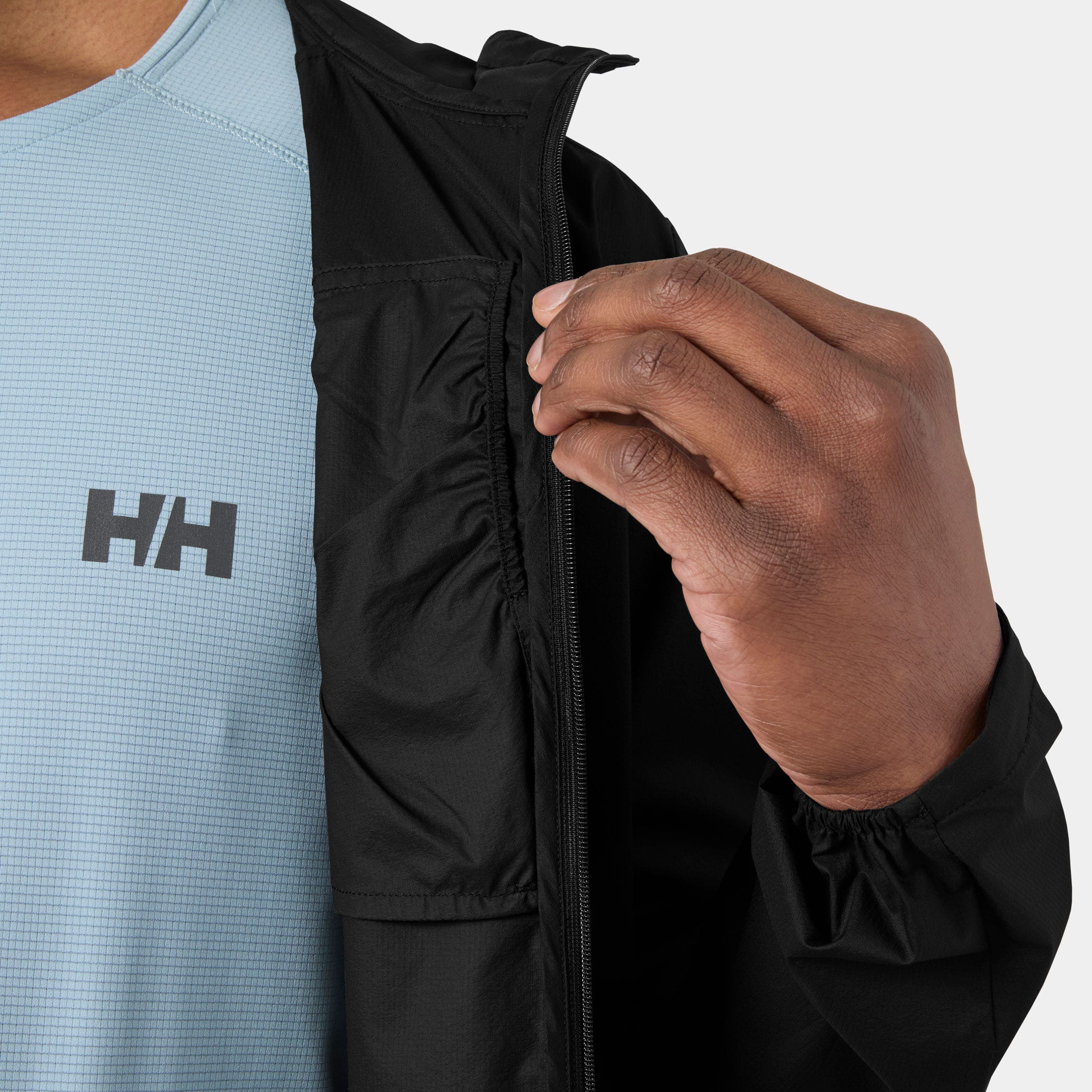 Men's Trail Windbreaker Jacket - 990 BLACK