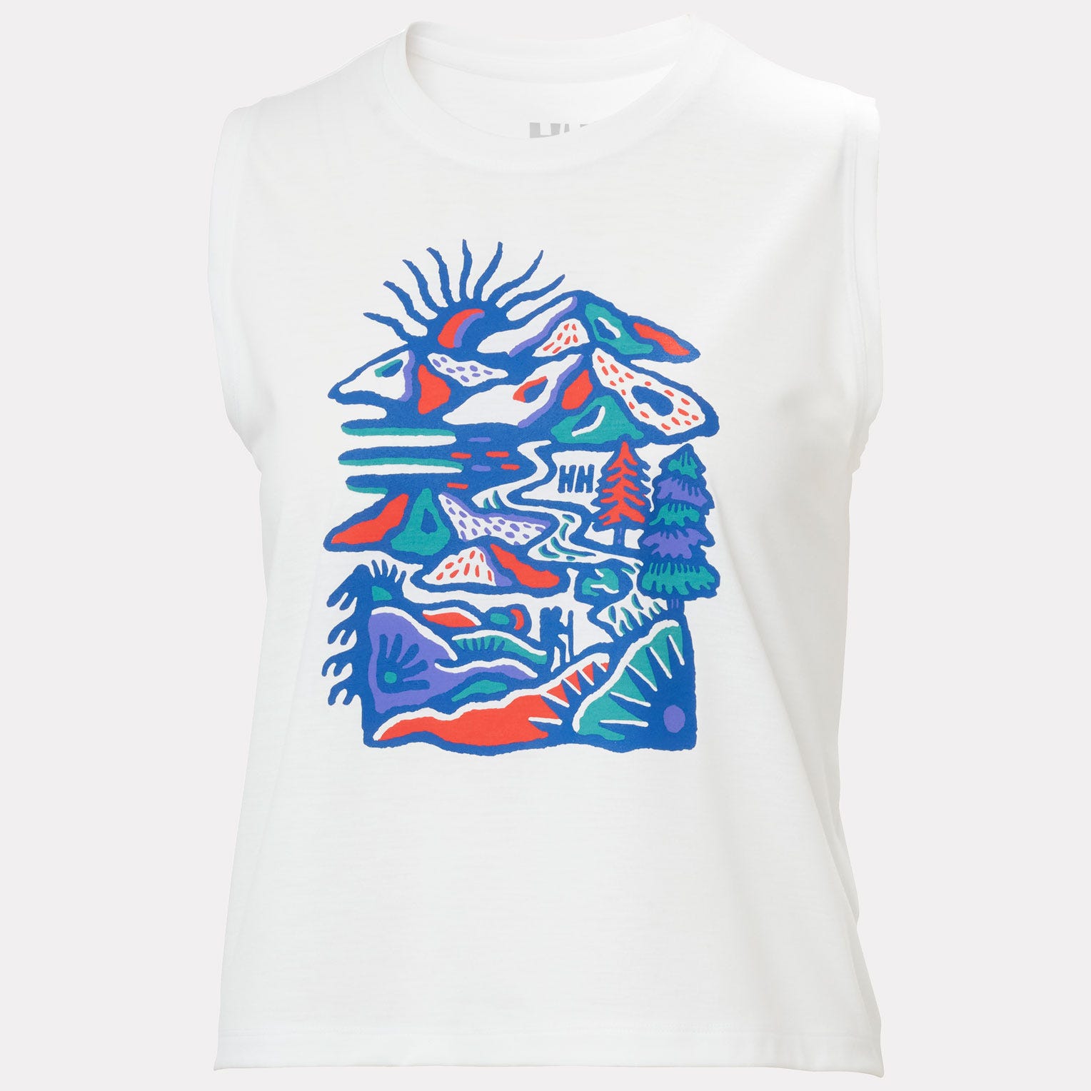Women's Skog Graphic Tank Top - 001 WHITE