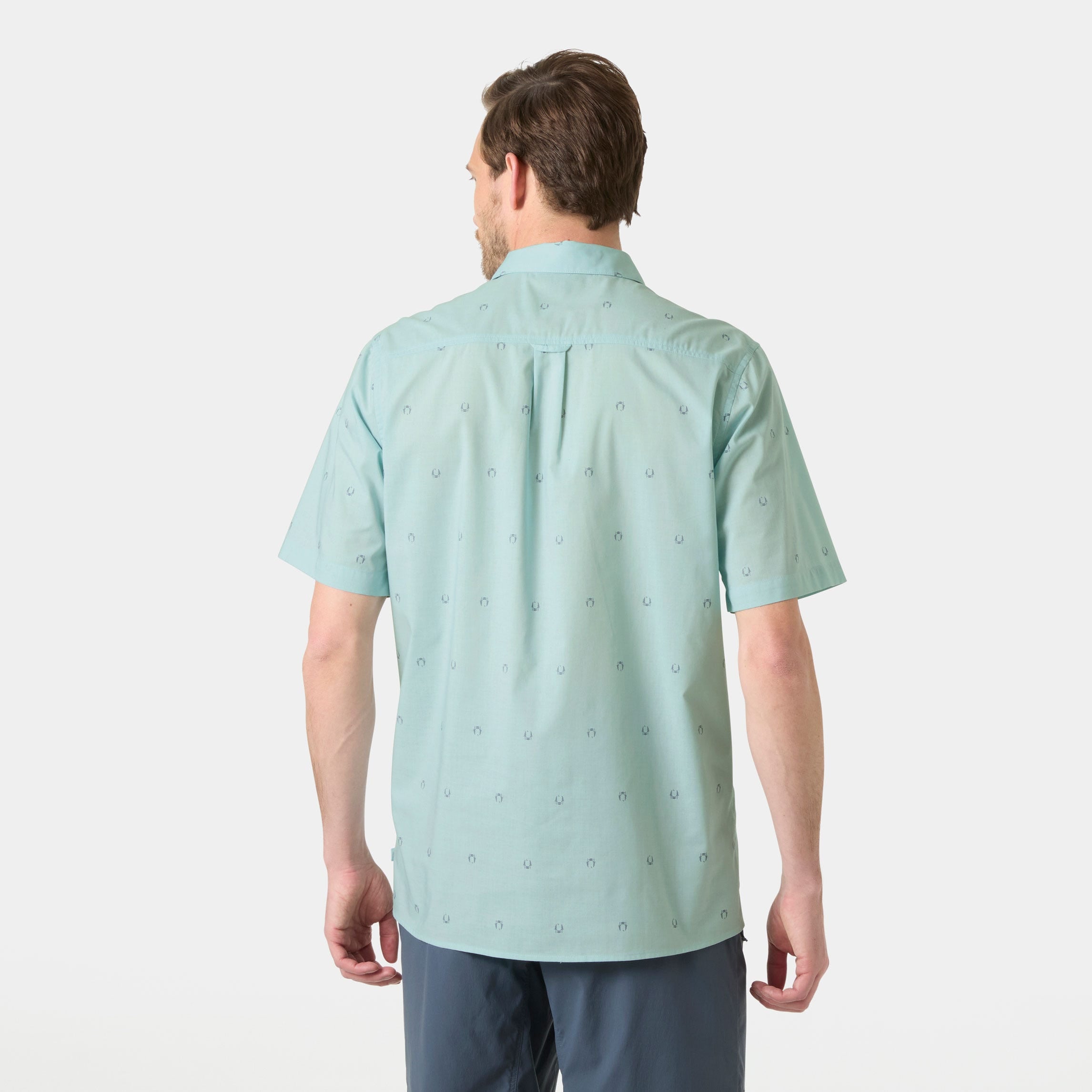 Men's Viken Short Sleeve Shirt - 537 BARELY BLUE