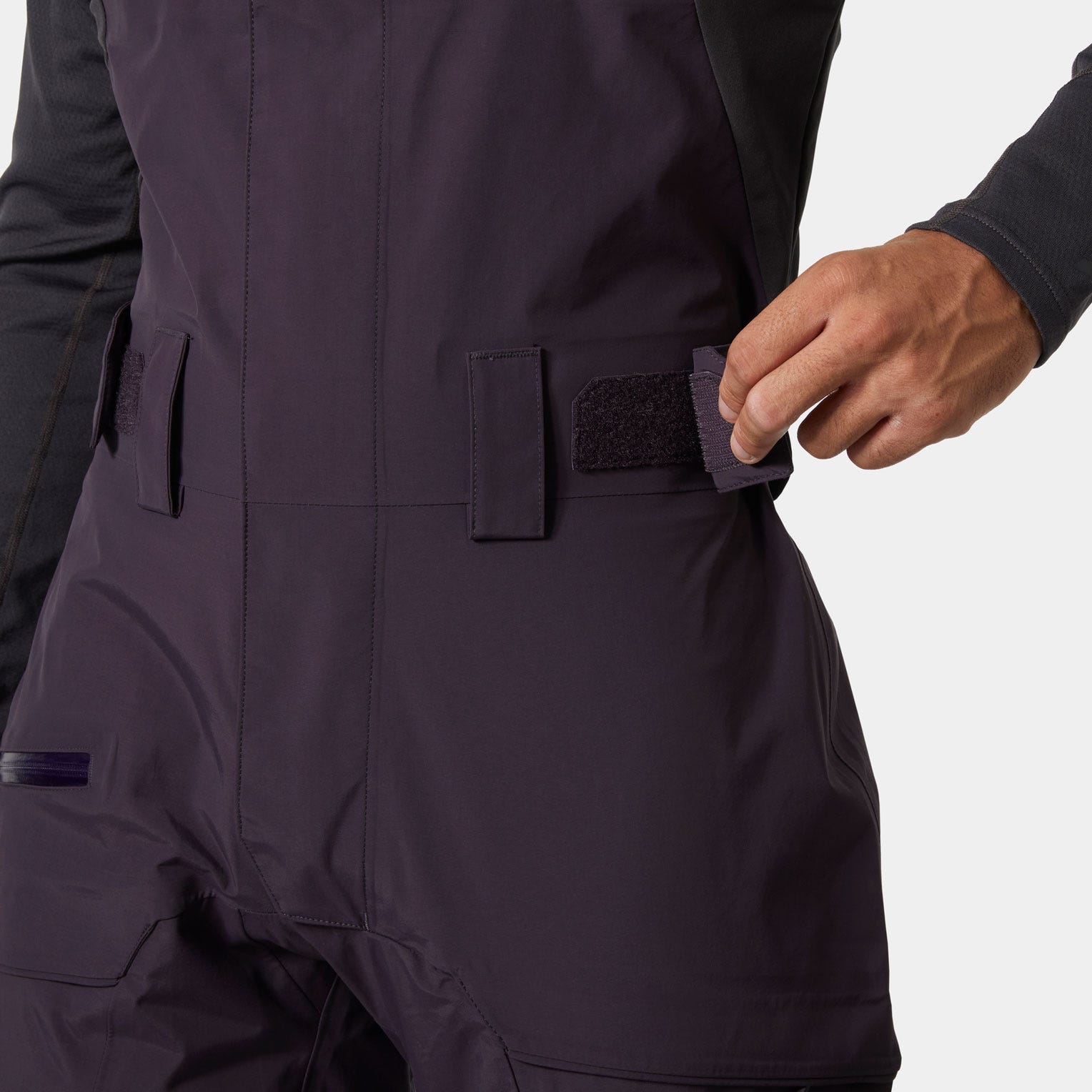 Men's Sogn Bib Shell Pant - 660 BLACK GRAPE