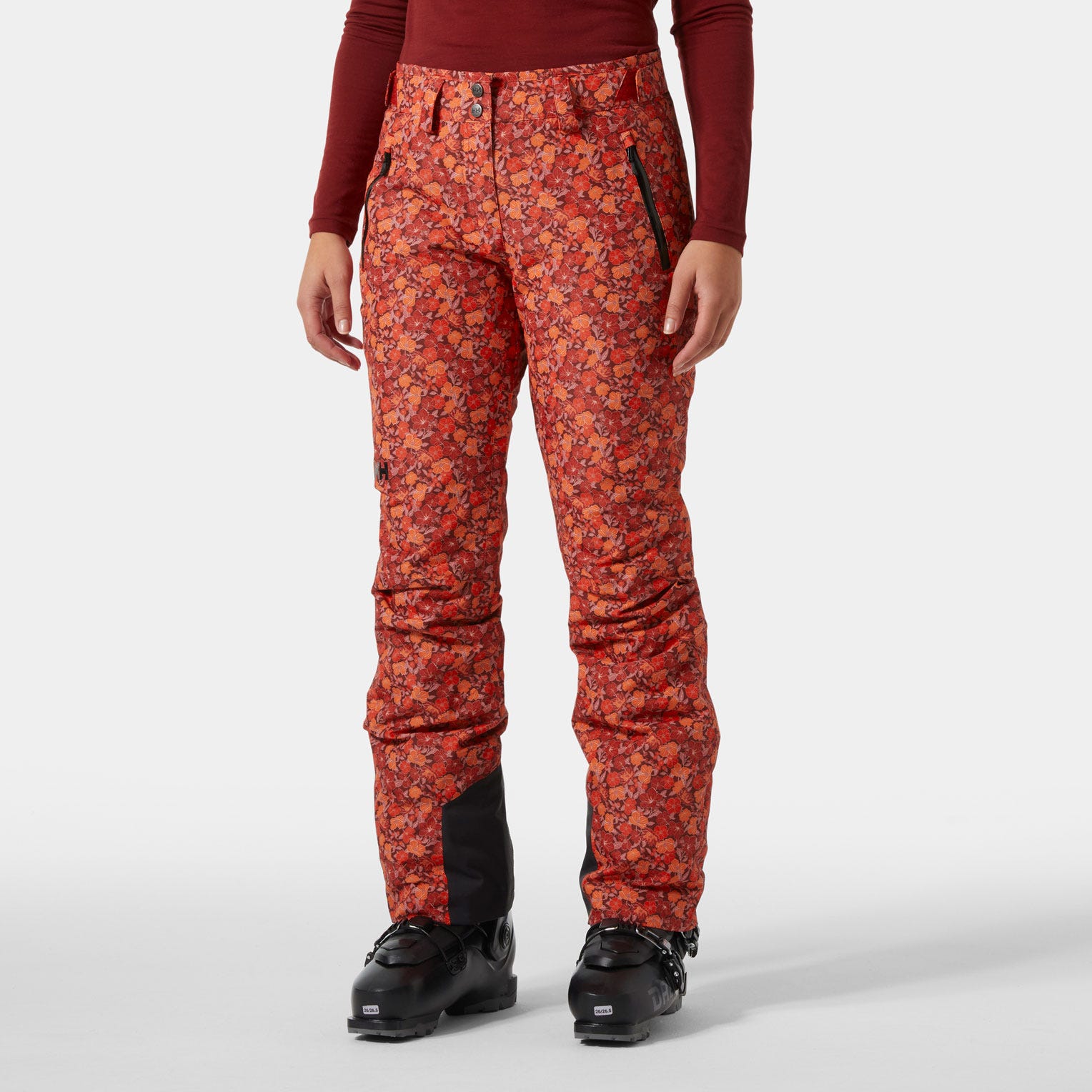 Women’s Legendary Insulated Ski Pants - 163 RED FLOWER AOP SMALL