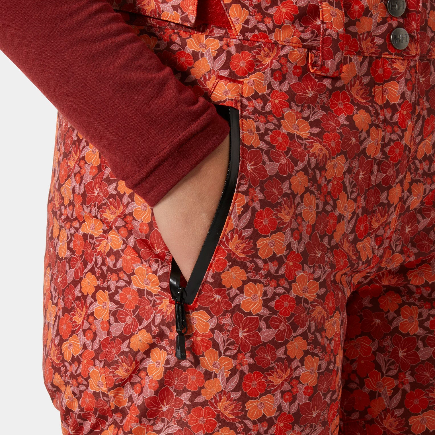 Women’s Legendary Insulated Ski Pants - 163 RED FLOWER AOP SMALL
