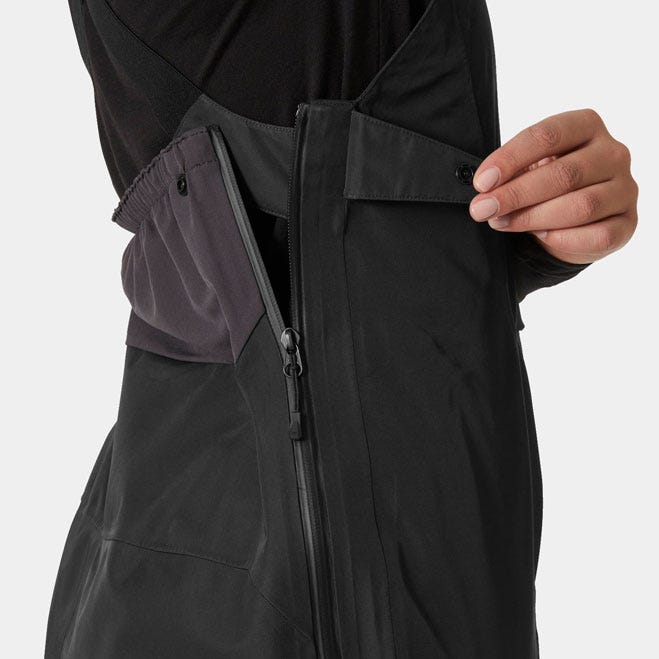 Women’s Elevation Infinity Shell Bib Ski Pants - 990 BLACK